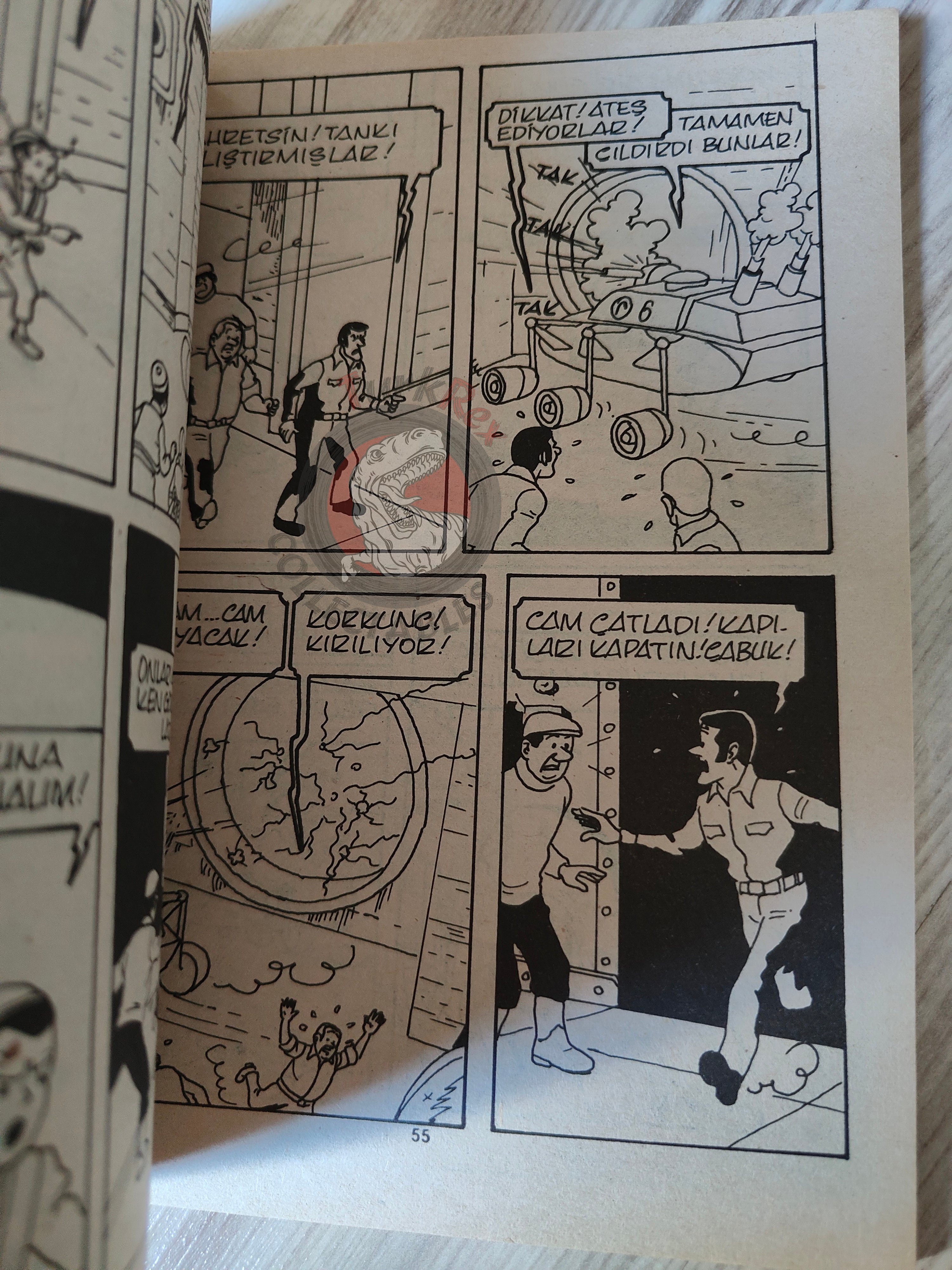 Tintin – Tintin and the Lake of Sharks mid 1980s Turkish Edition Comic Turkey 1