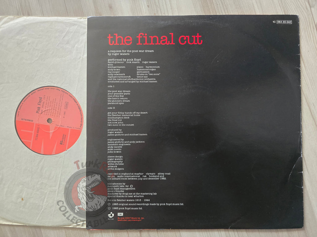 Pink Floyd – The Final Cut Turkish Pressing Vinyl Turkey Edition