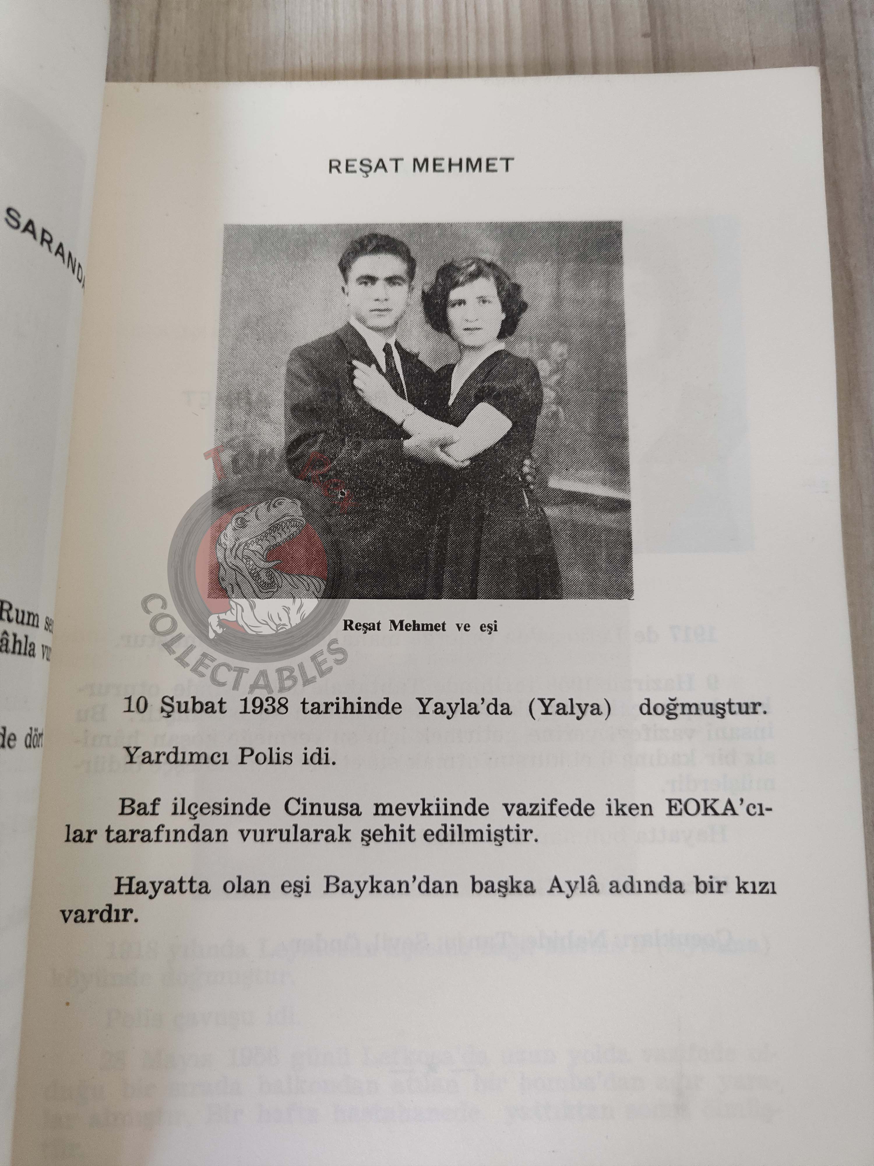 Cyprus Martyrs' Album 1963 1st Turkish Book Turkey Cypriot Killed