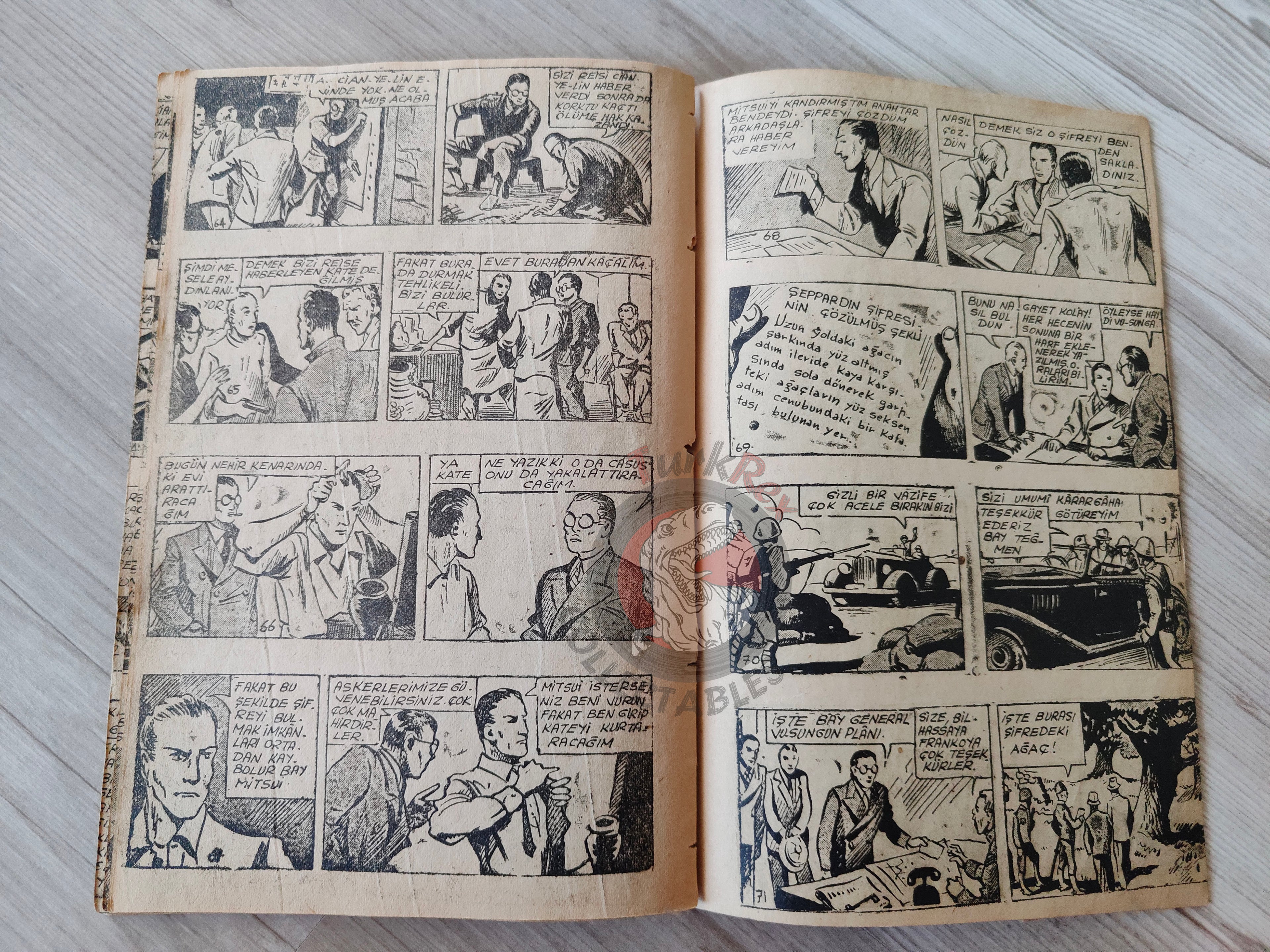 1001 Roman 1941 The East Is Burning Turkish Comic Mag Turkey