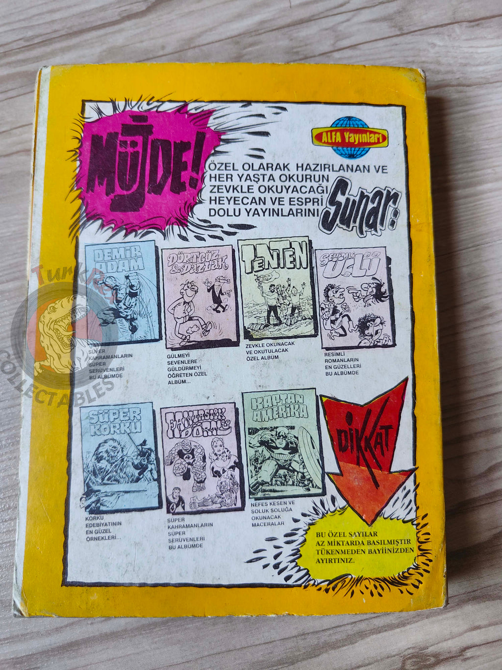 Tintin – King Ottokar’s Sceptre & The Black Island late 1980s Turkish Edition Comic Turkey