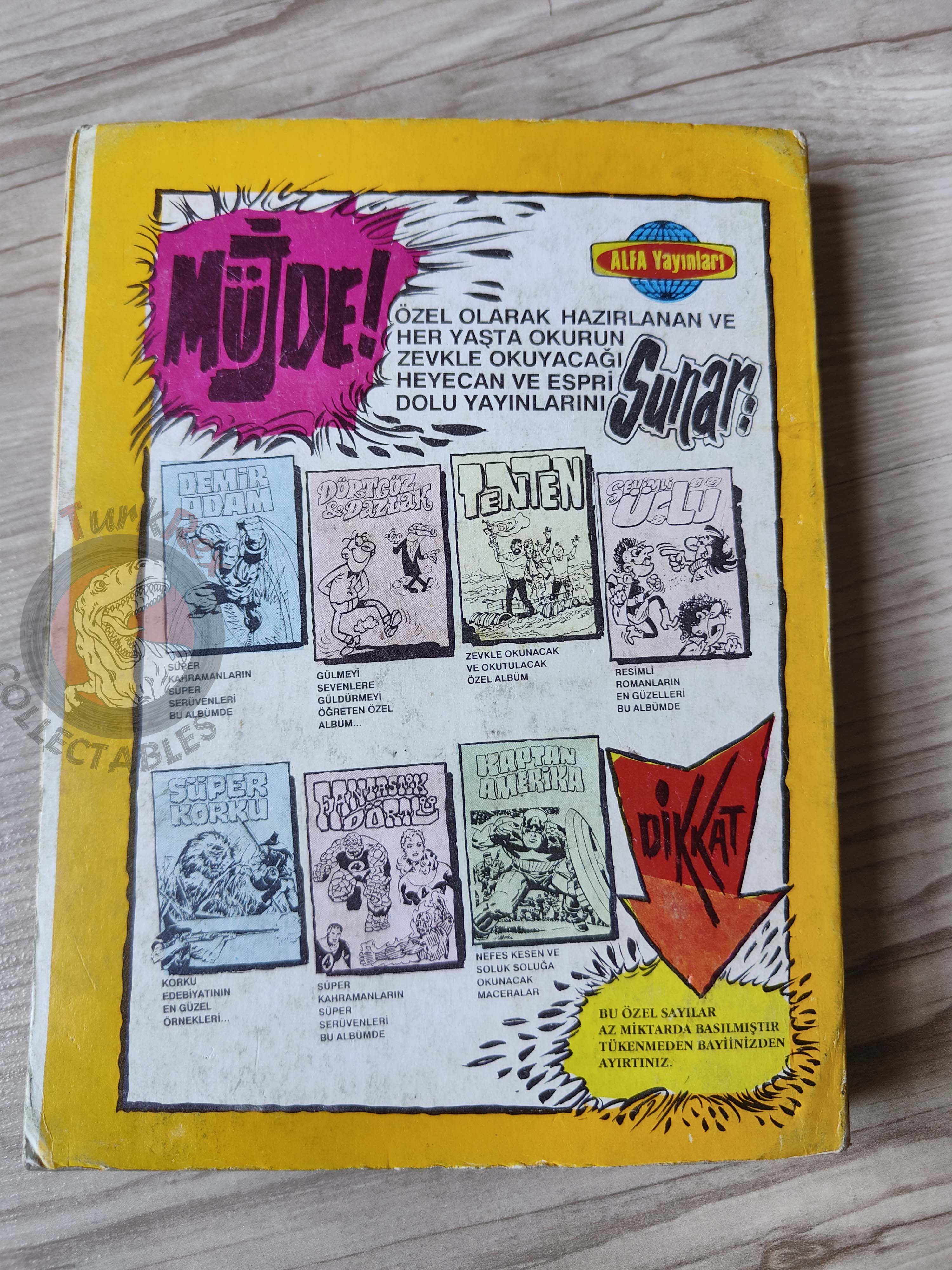 Tintin – King Ottokar’s Sceptre & The Black Island late 1980s Turkish Edition Comic Turkey