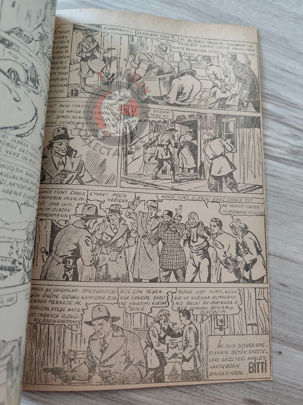 1001 Roman 1944 Adventures of the Journalist Turkish Comic Mag Turkey