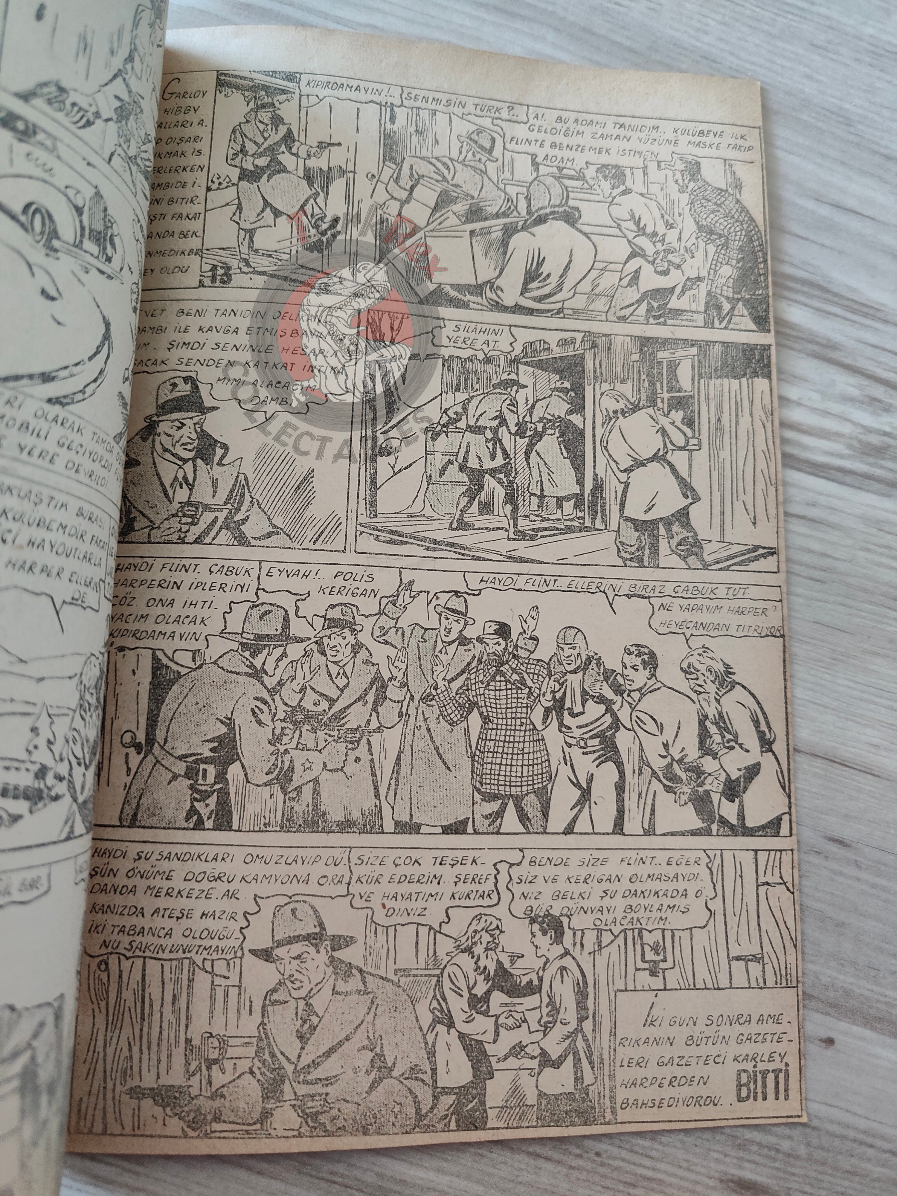 1001 Roman 1944 Adventures of the Journalist Turkish Comic Mag Turkey