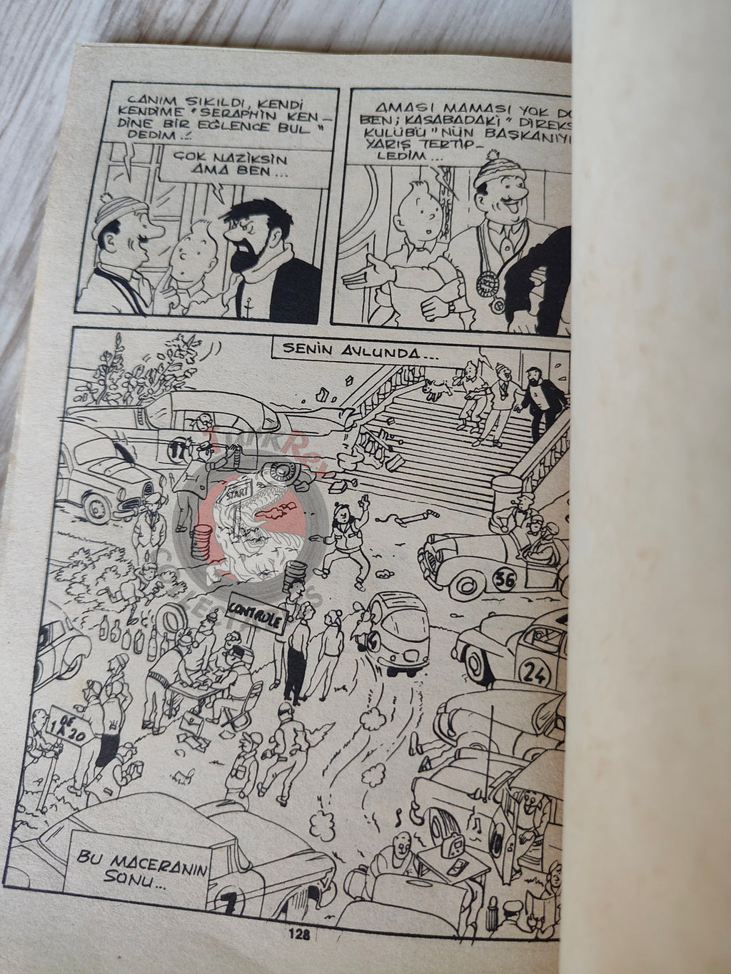 Tintin – The Red Sea Sharks  mid 1980s Turkish Edition Comic Turkey 1