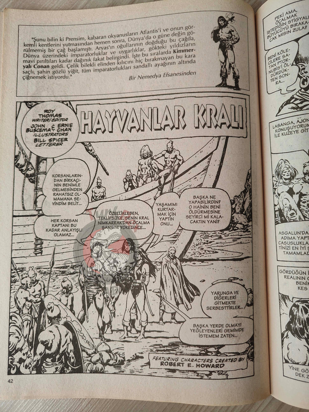 Conan The Barbarian #10 2001 Turkish Comic Turkey #92 #93 #94 #95