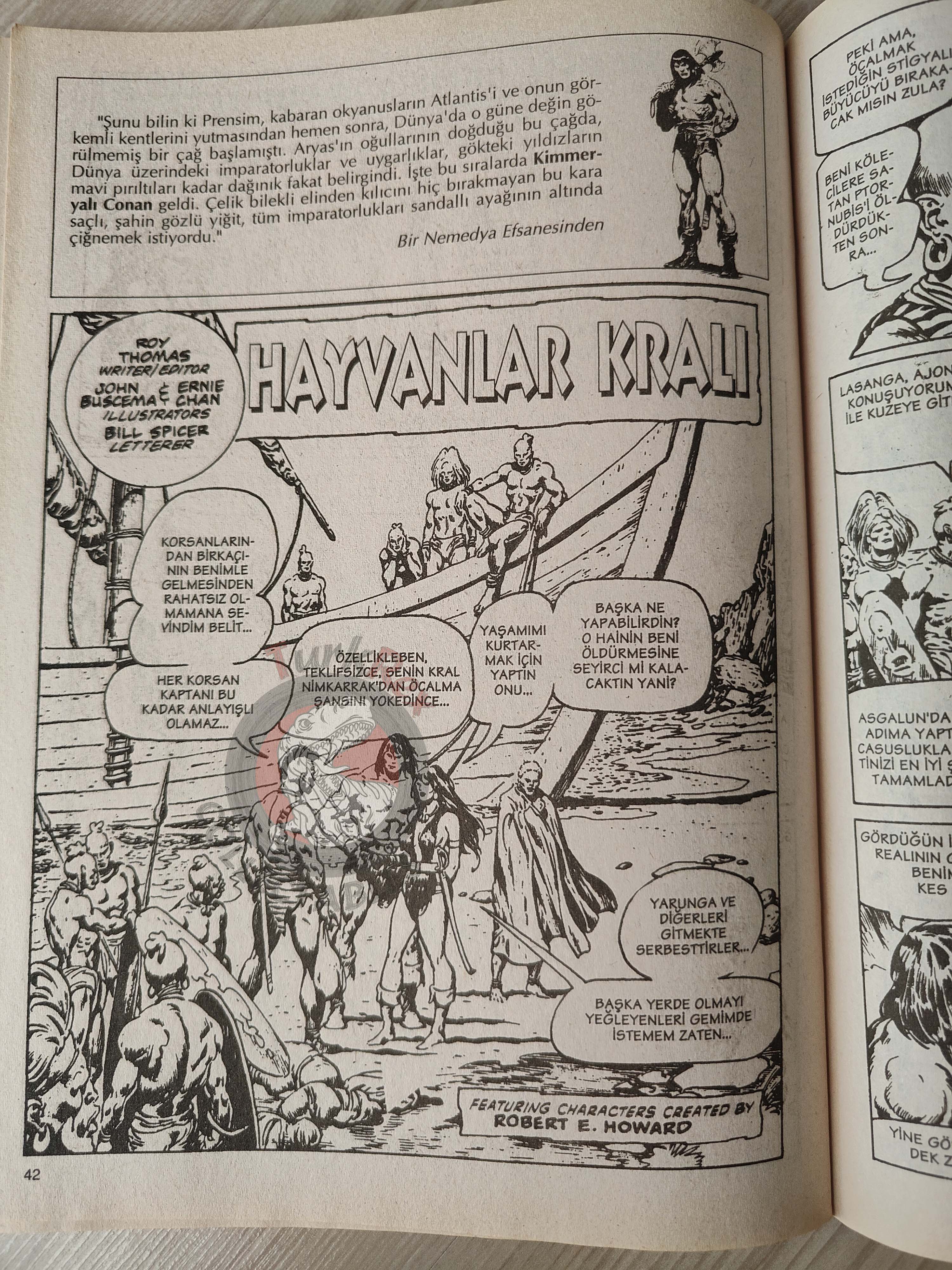 Conan The Barbarian #10 2001 Turkish Comic Turkey #92 #93 #94 #95