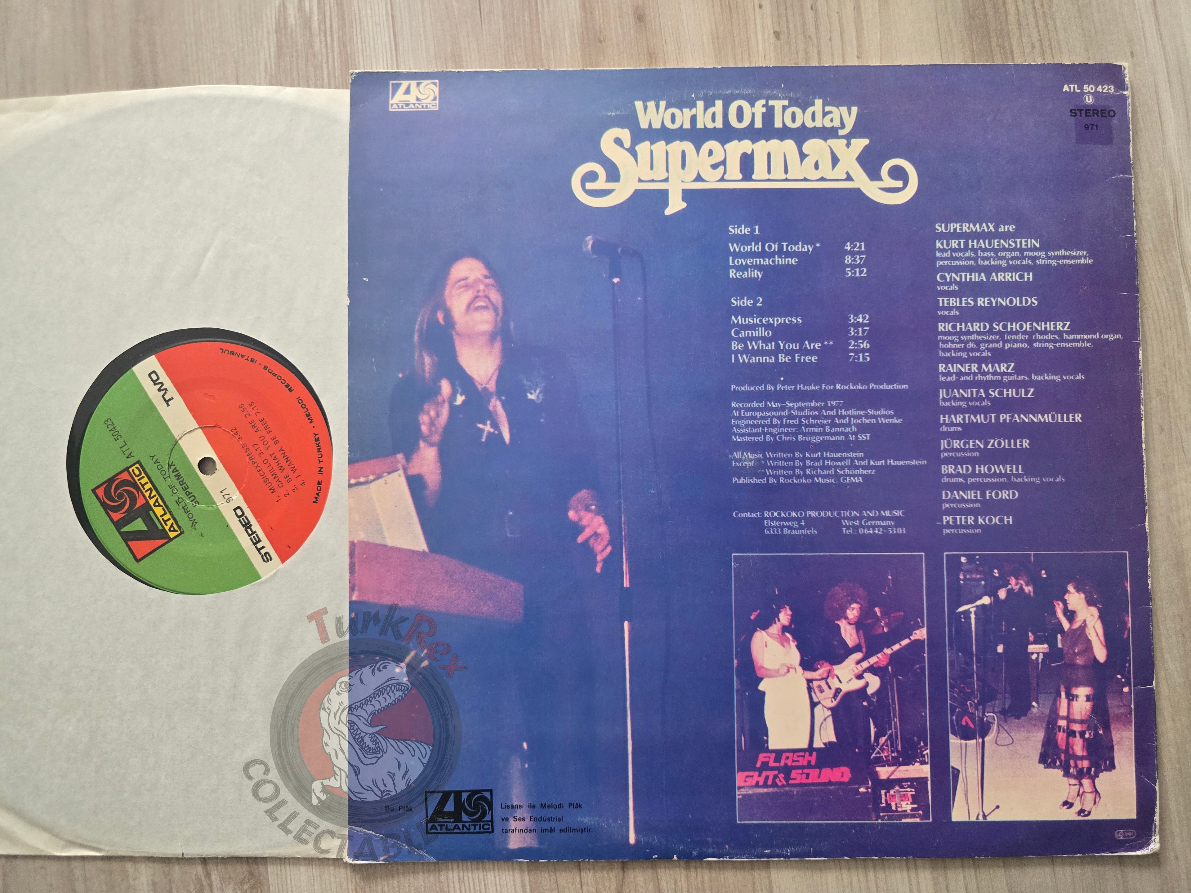 Supermax – World Of Today Turkish Pressing Vinyl Turkey Edition