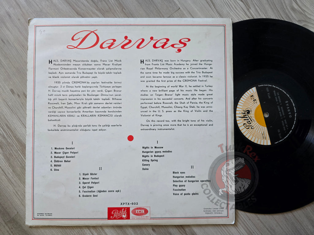 Halil Darvaş – Darvaş Turkish Pressing Vinyl Turkey Edition
