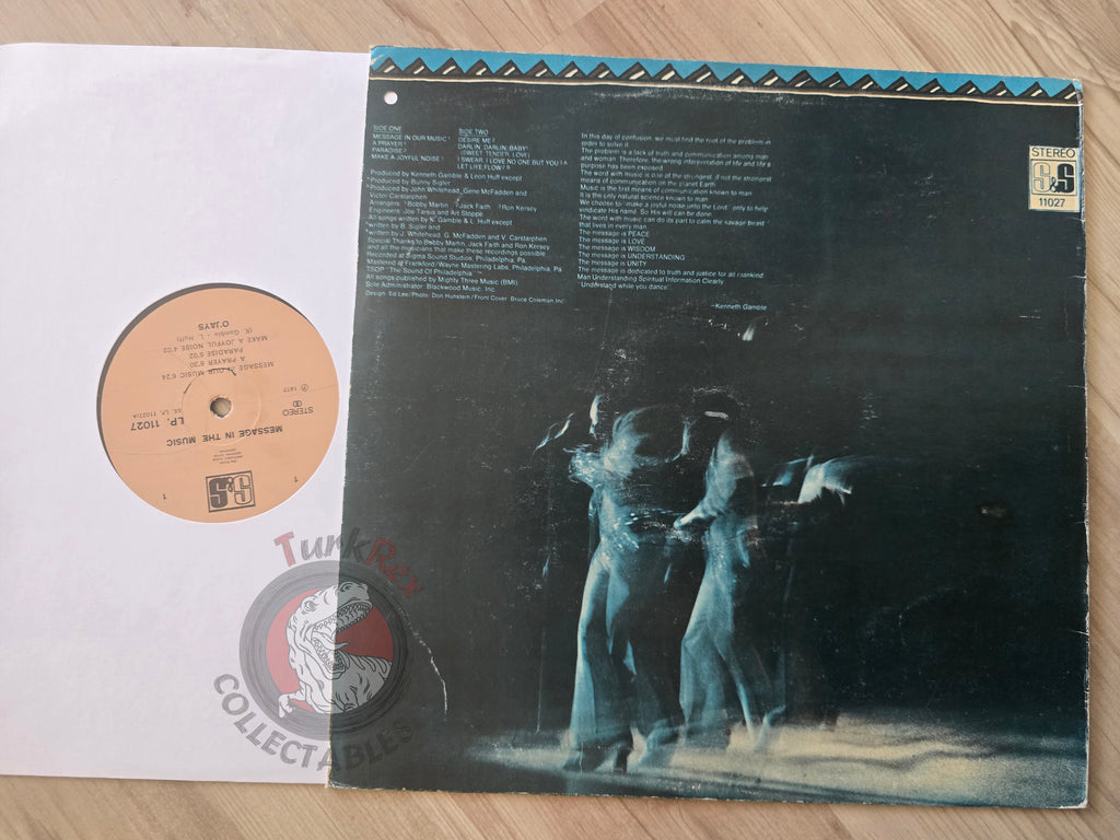 The O'Jays – Message In The Music Turkish Pressing Vinyl Turkey Edition