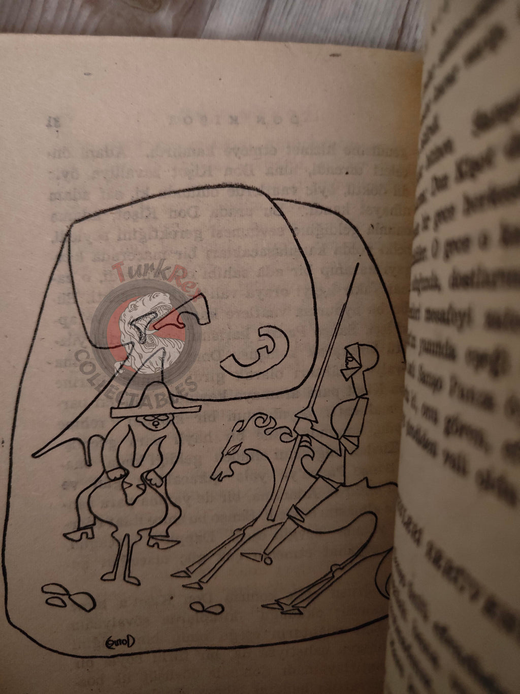 Miguel de Cervantes – Don Quixote 1969 Turkish Book Turkey Illustrated