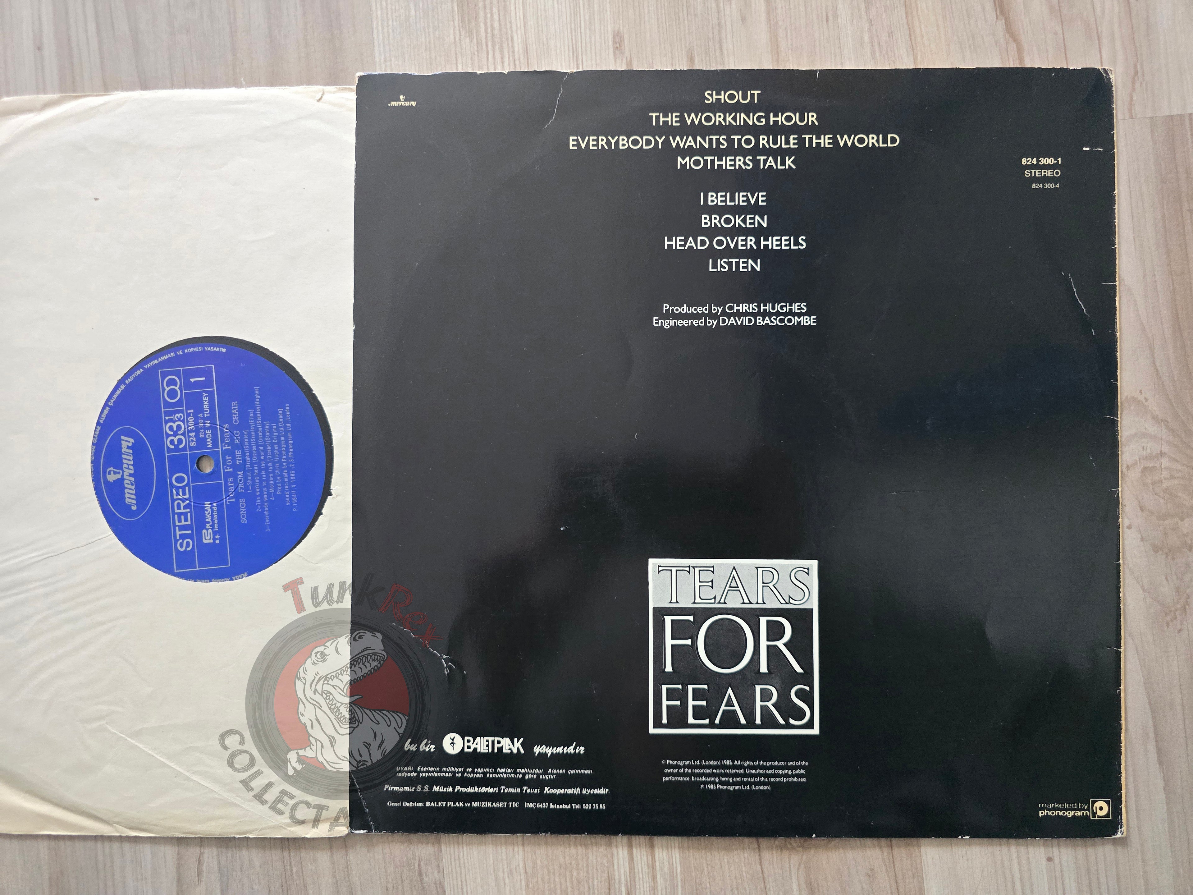 Tears For Fears – Songs From The Big Chair  Turkish Pressing Vinyl Turkey Edition