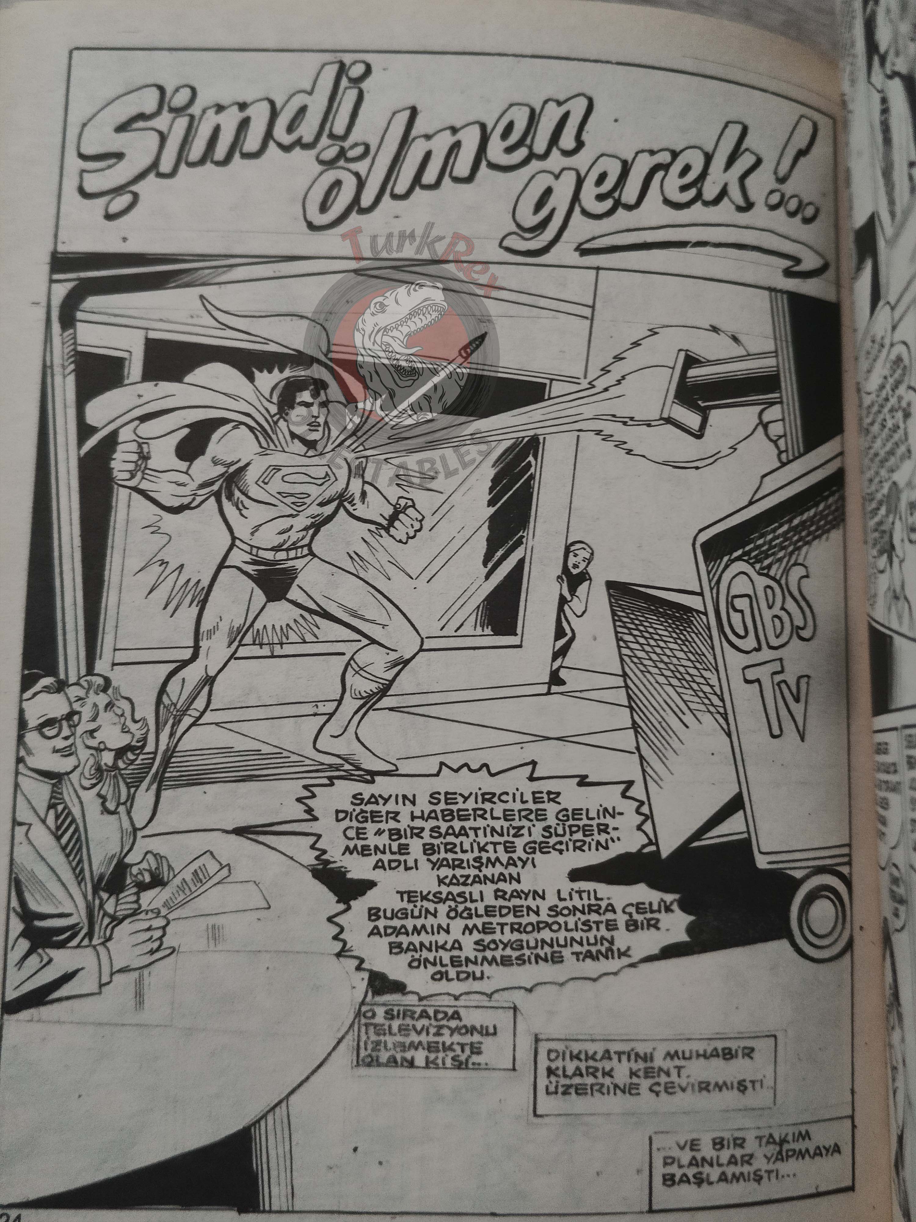 Superman Vol #50 1993 Turkish Comic Turkey #330 Superboy Action Comics #449