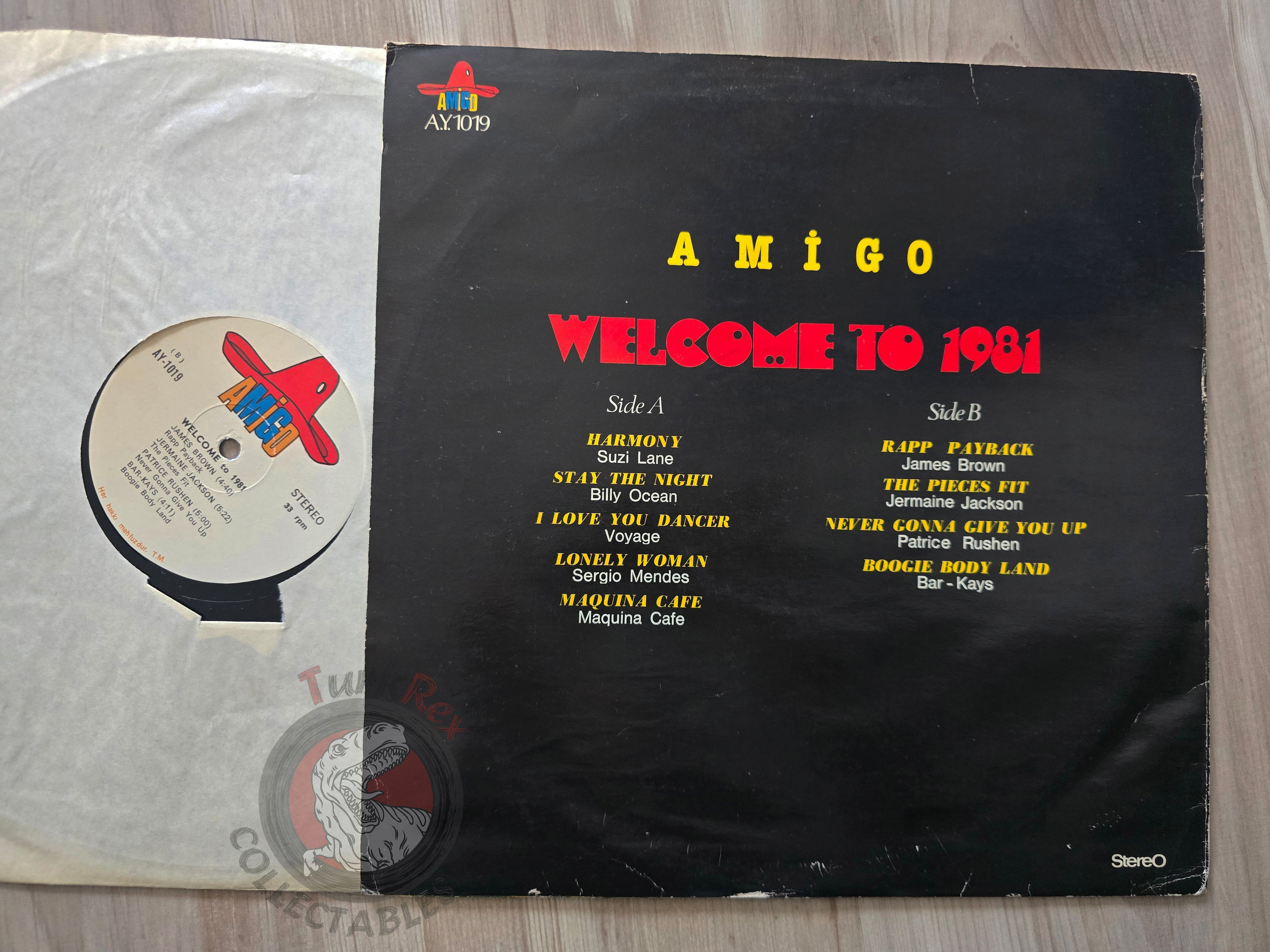 Various – Amigo Welcome To 1981 Turkish Pressing Vinyl Turkey Edition