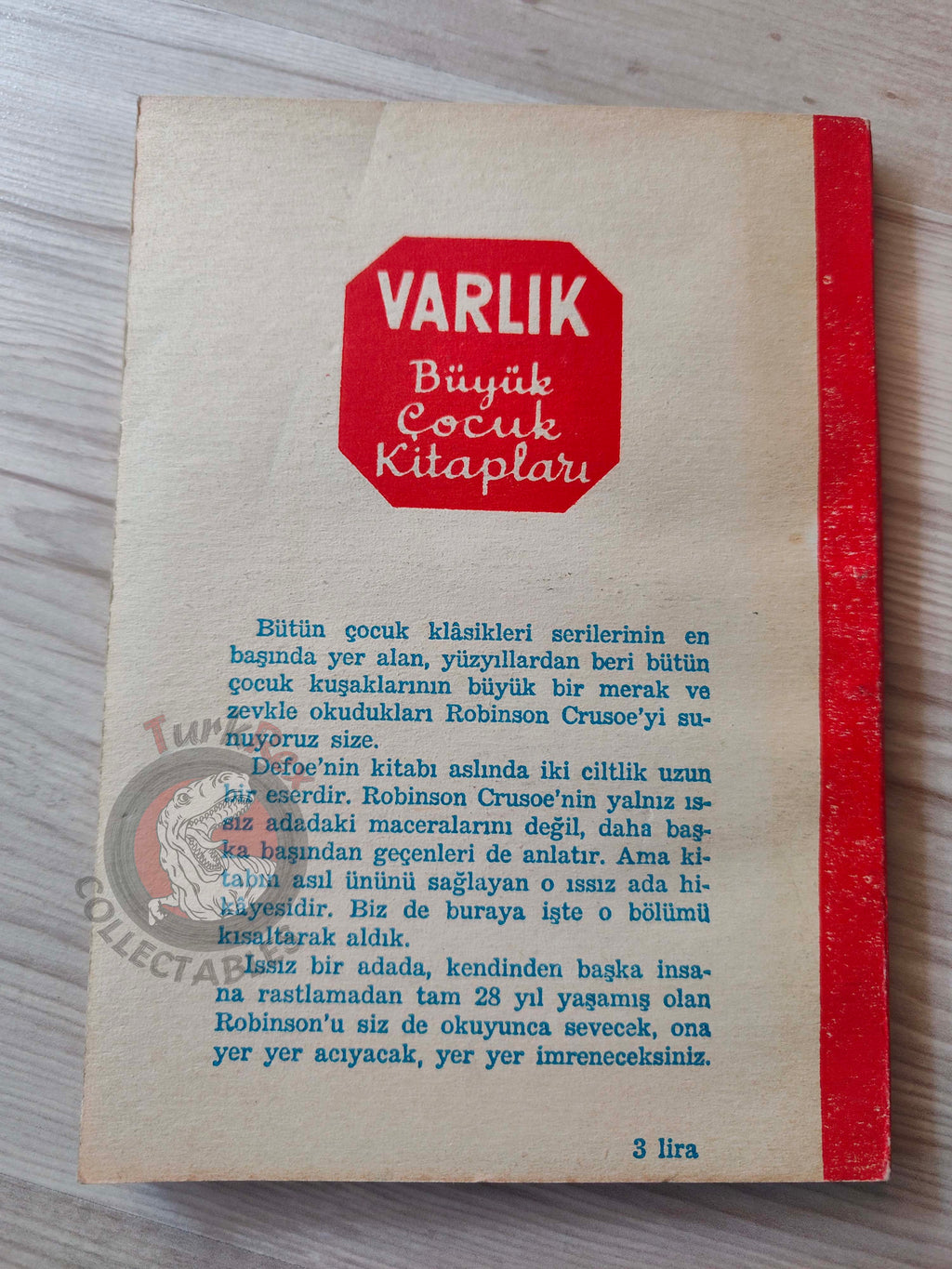 Daniel Defoe – Robinson Crusoe 1970 Turkish Book Turkey Illustrated