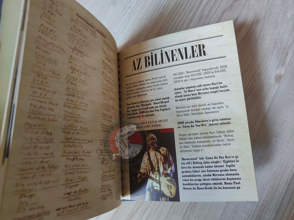 Nirvana Biography Book 2007 HC 1st by Turkish Writer Book Turkey