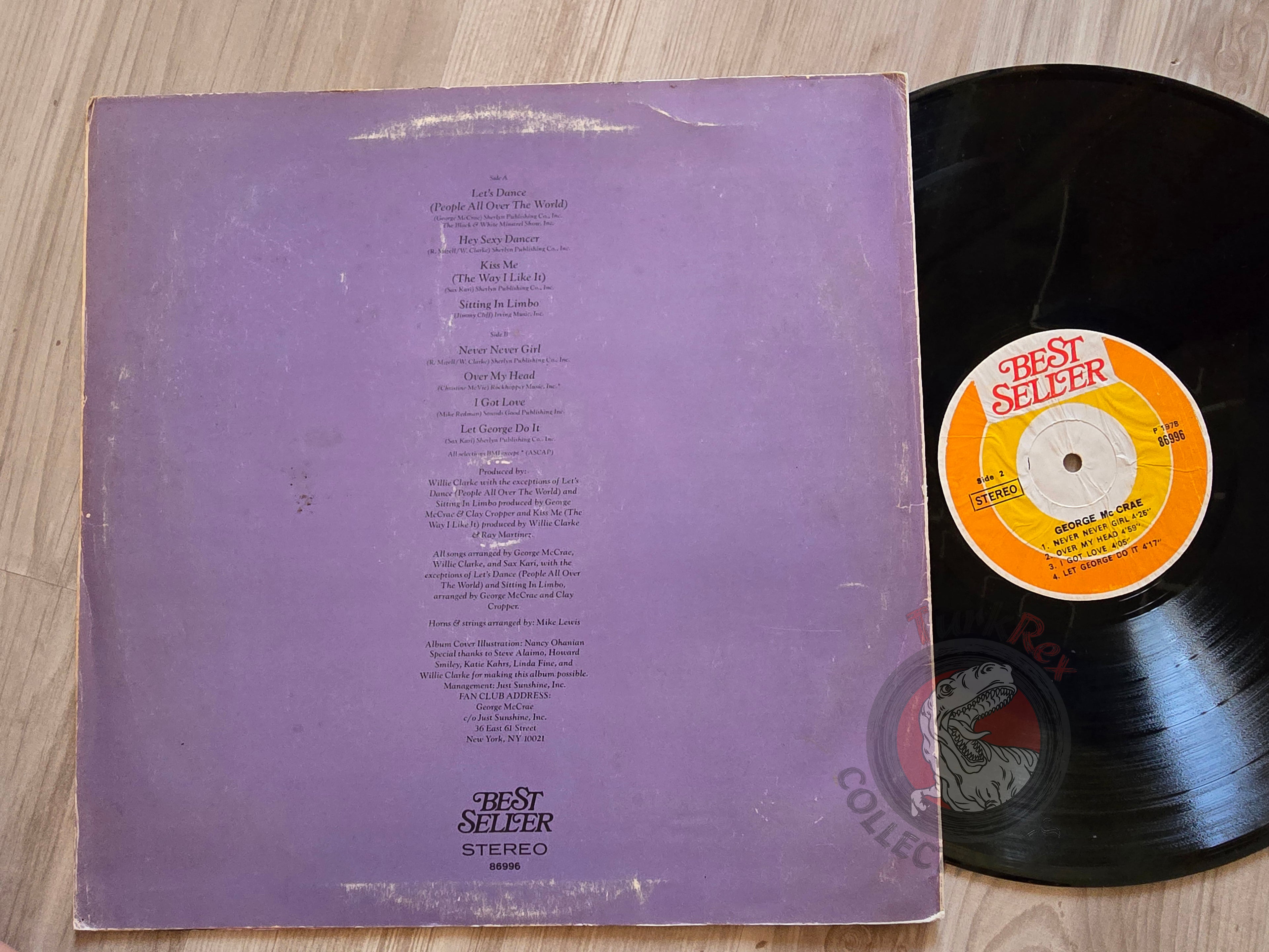George McCrae – George McCrae  Turkish Pressing Vinyl Turkey Edition