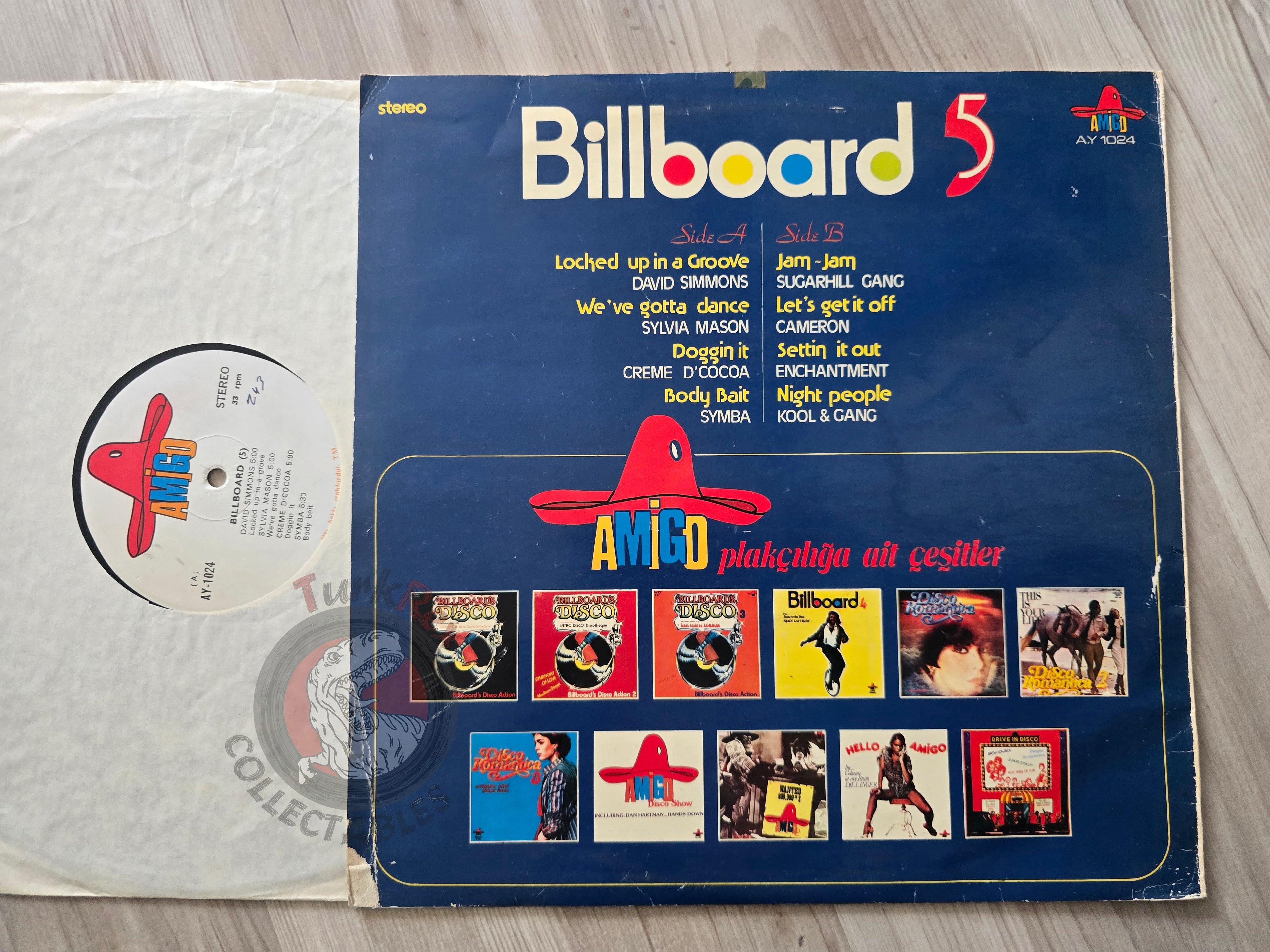 Various – Billboard 5 Gol Turkish Pressing Vinyl Turkey Edition