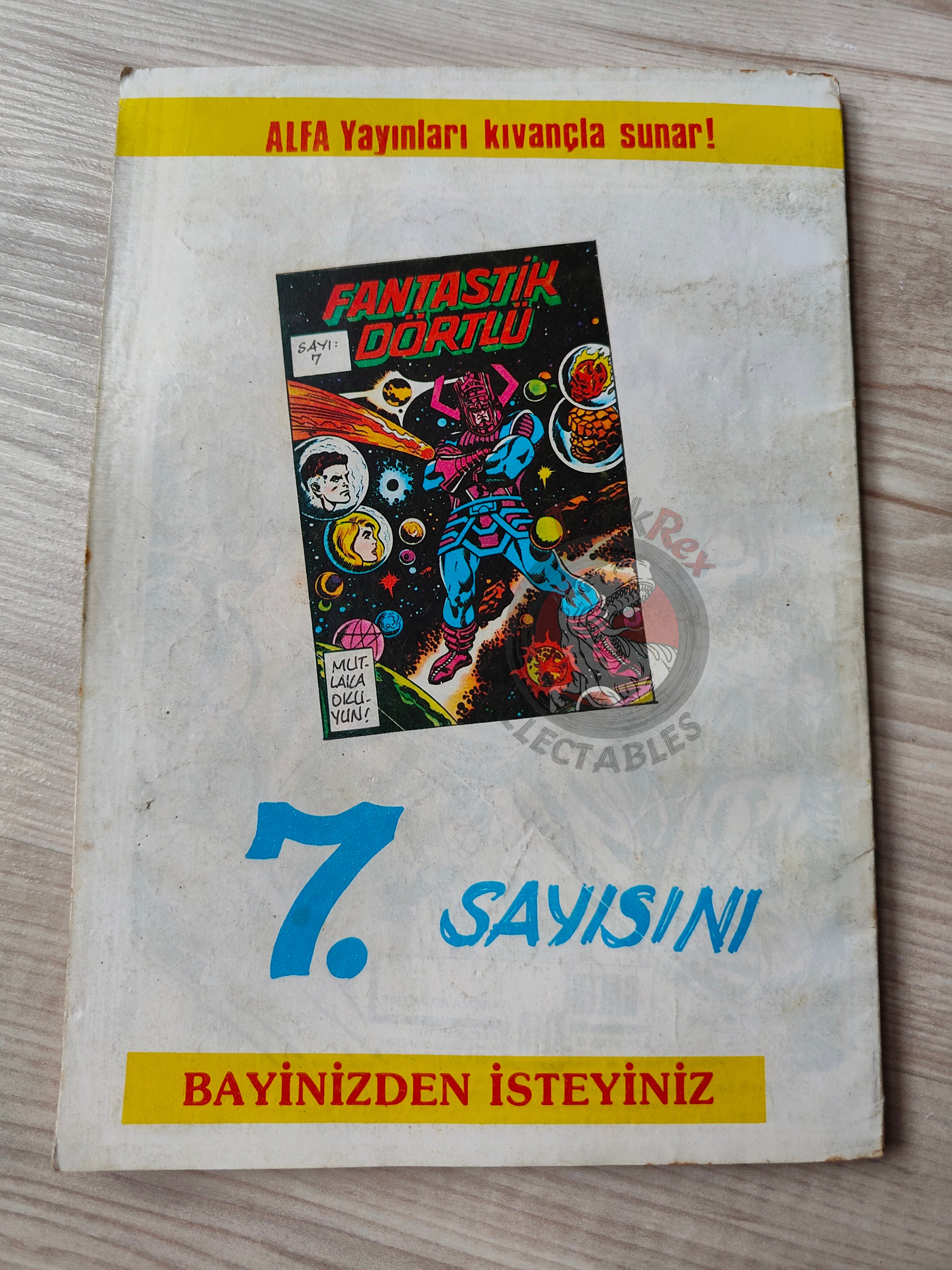 Captain America – Issue #7 1988 Turkish Comic Turkey #179 #180 #181 #182