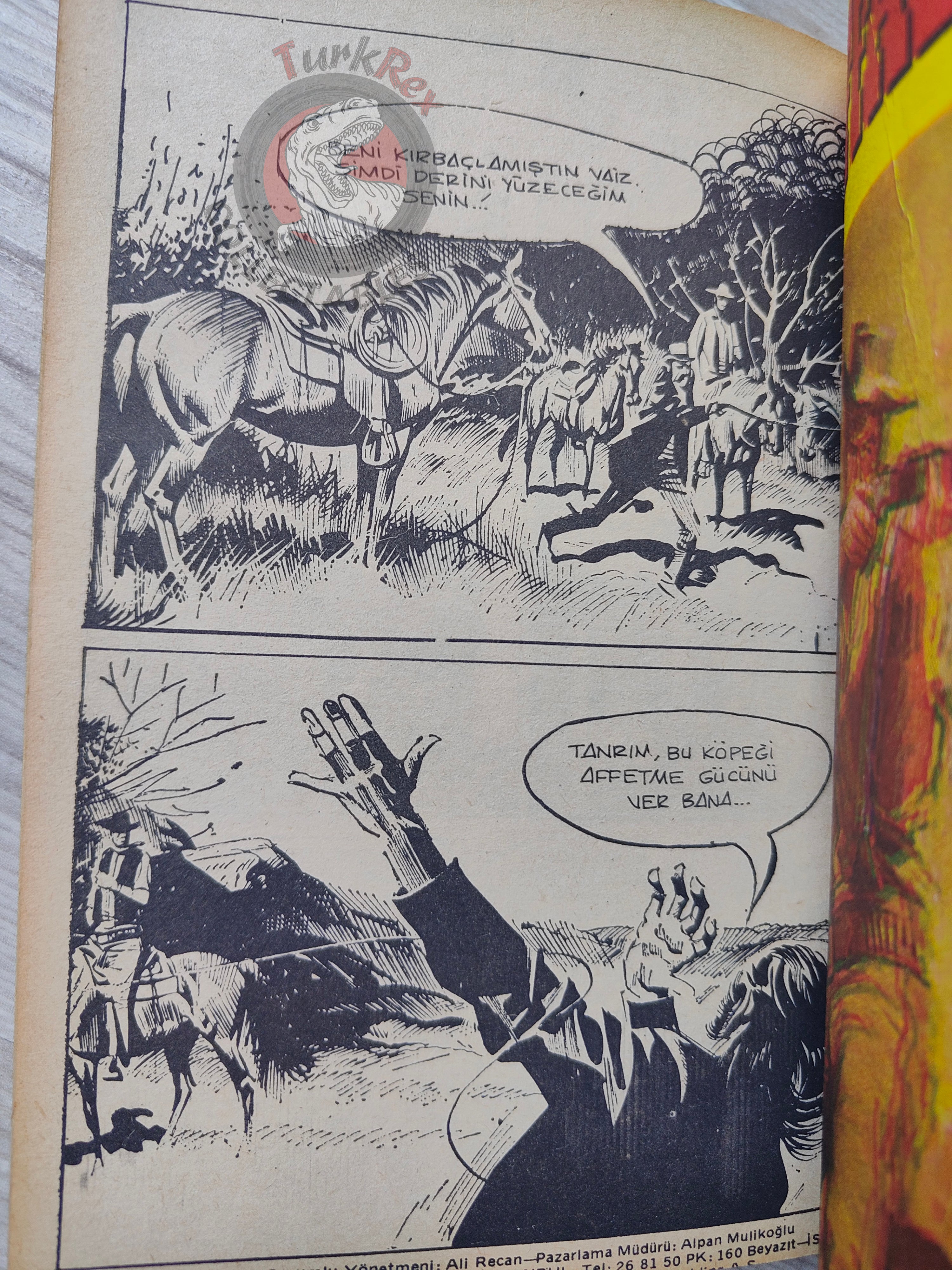 Buffalo Bill  –  Volume  #7 1981 Turkish Comic Turkey Marshal, le shérif de Dodge City