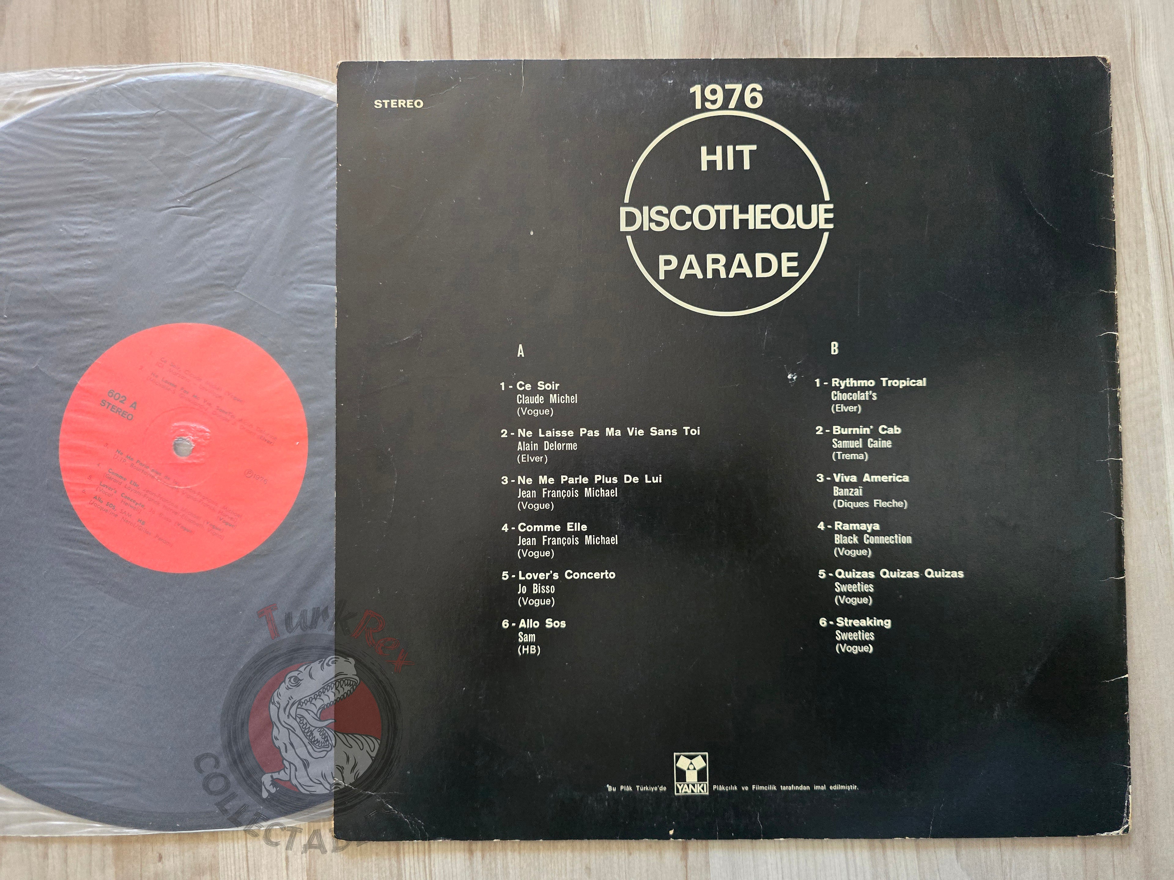 Various – 1976 Hit Discotheque Parade Turkish Pressing Vinyl Turkey Edition 2