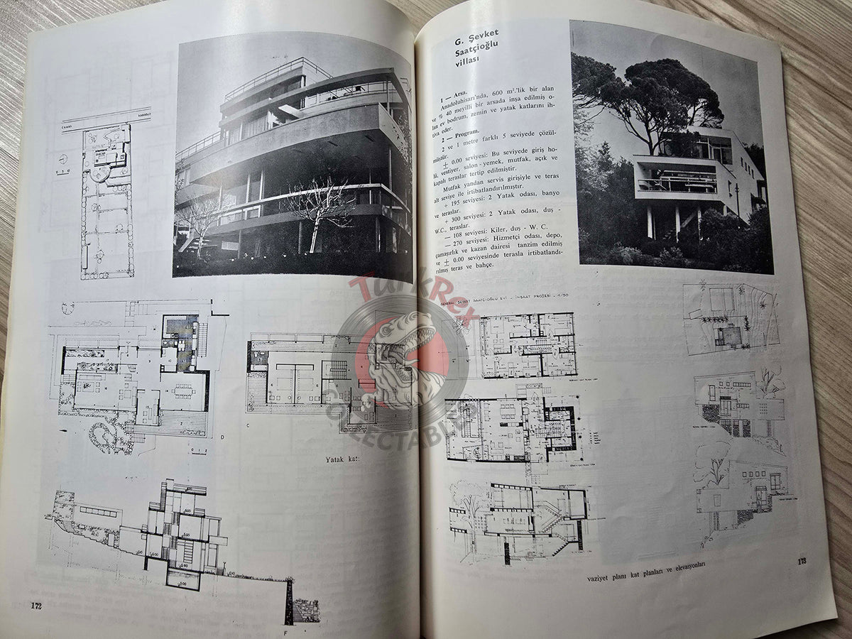 Arkitekt Architecture Magazine 1970 Turkish Mag Turkey Vakko Factory Sika Ytong