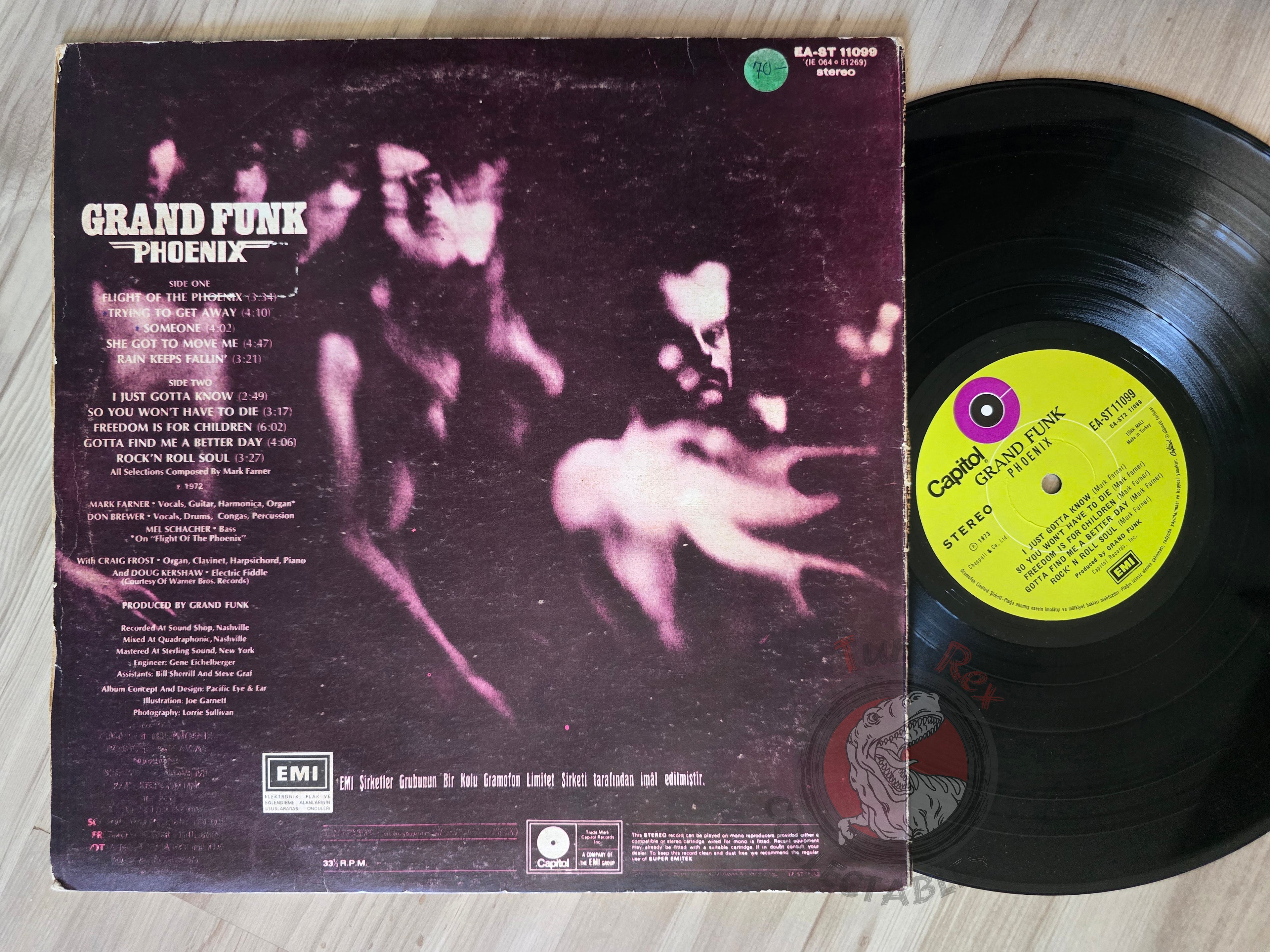 Grand Funk Railroad – Phoenix Turkish Pressing Vinyl Turkey Edition