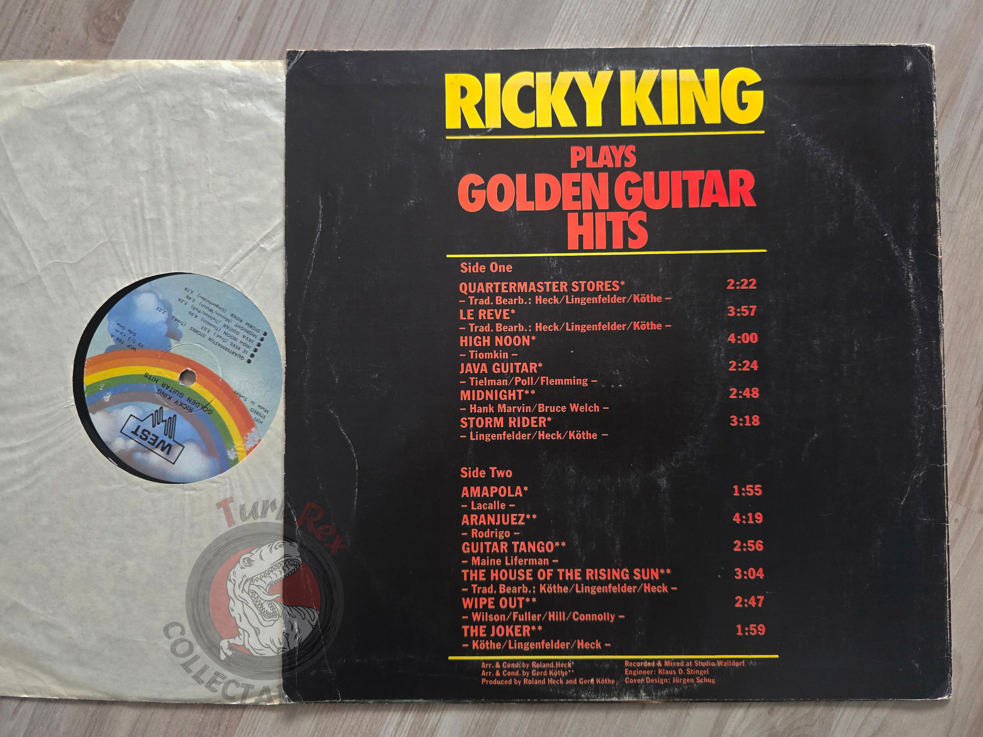 Ricky King – Plays Golden Guitar Hits Turkish Pressing Vinyl Turkey Edition