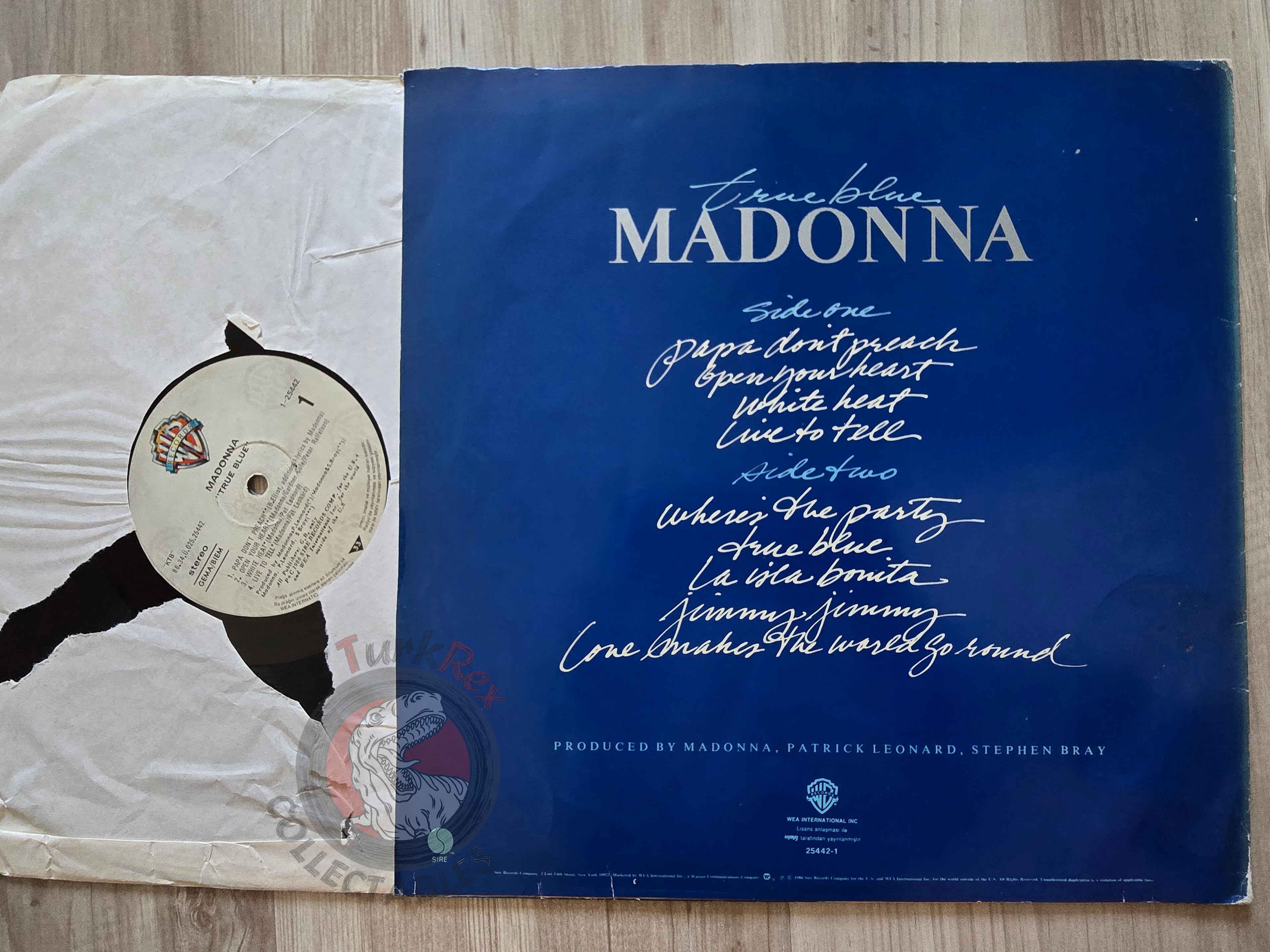 Madonna – True Blue Turkish Pressing Vinyl Turkey Edition