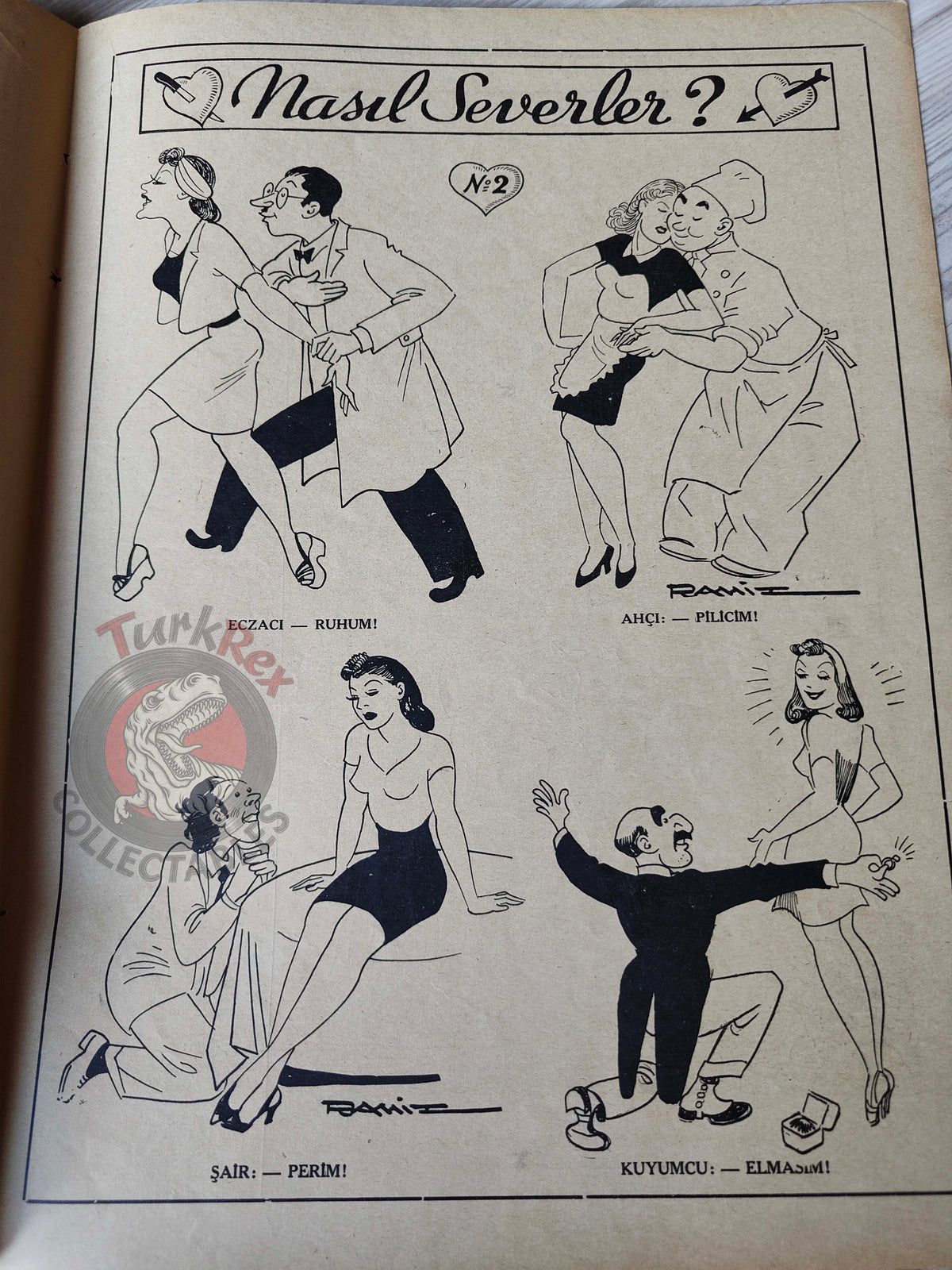Karikatür 1941 Humor Magazine Turkish Turkey Germany Russia WW2 era Litvinov Syria France