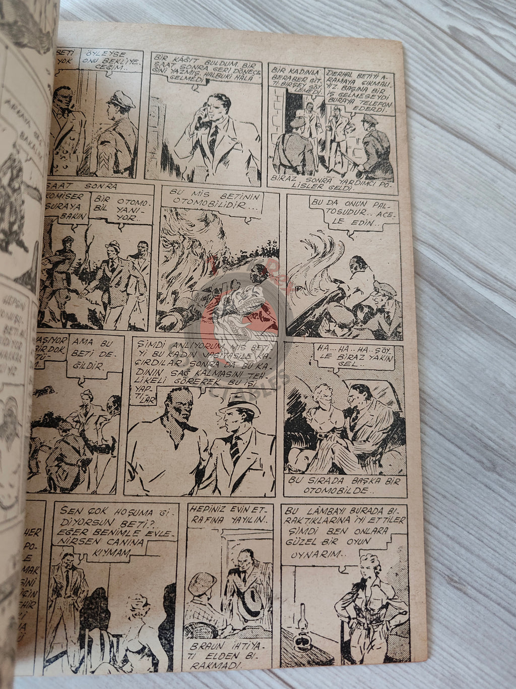 1001 Roman 1943 The Blonde Danger – Revenge Turkish Comic Mag Turkey