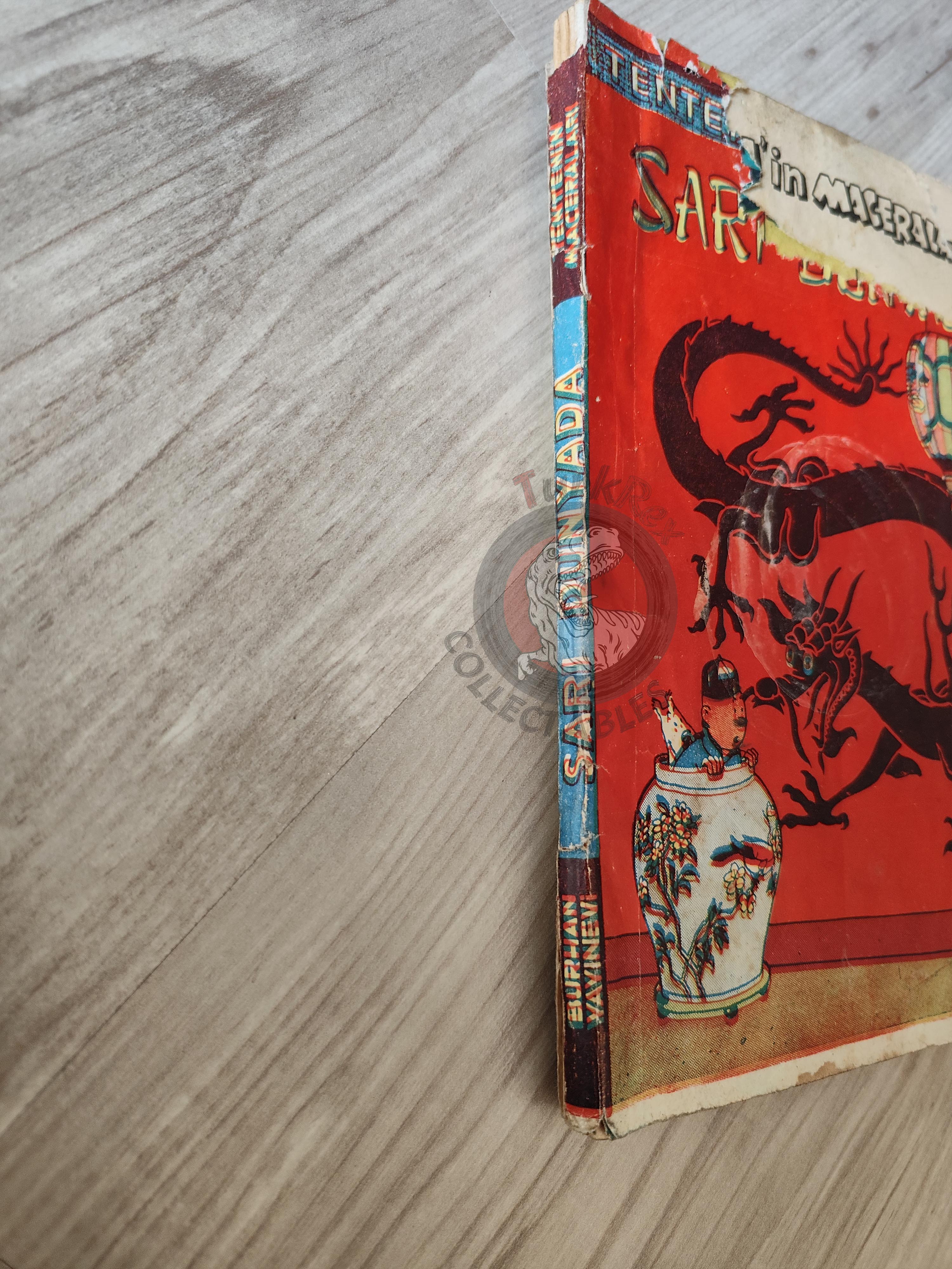 Tintin – The Blue Lotus 1965 Turkish Edition Comic Turkey