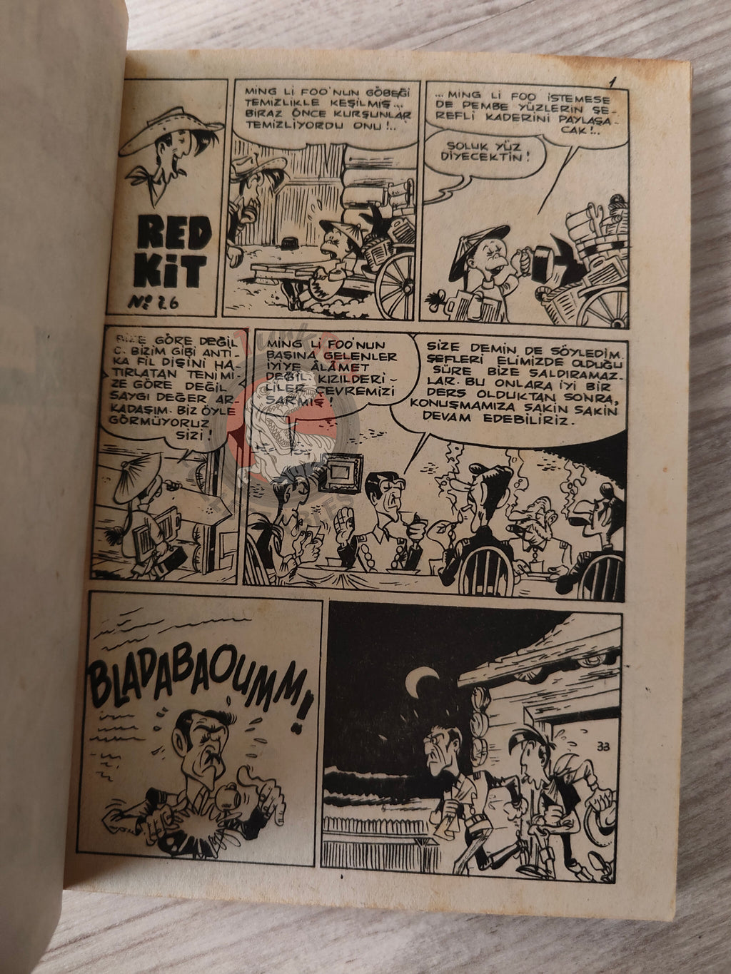 Lucky Luke #9 Le 20e de cavalerie 1972 Turkish Comic Turkey Prudence Petitpas