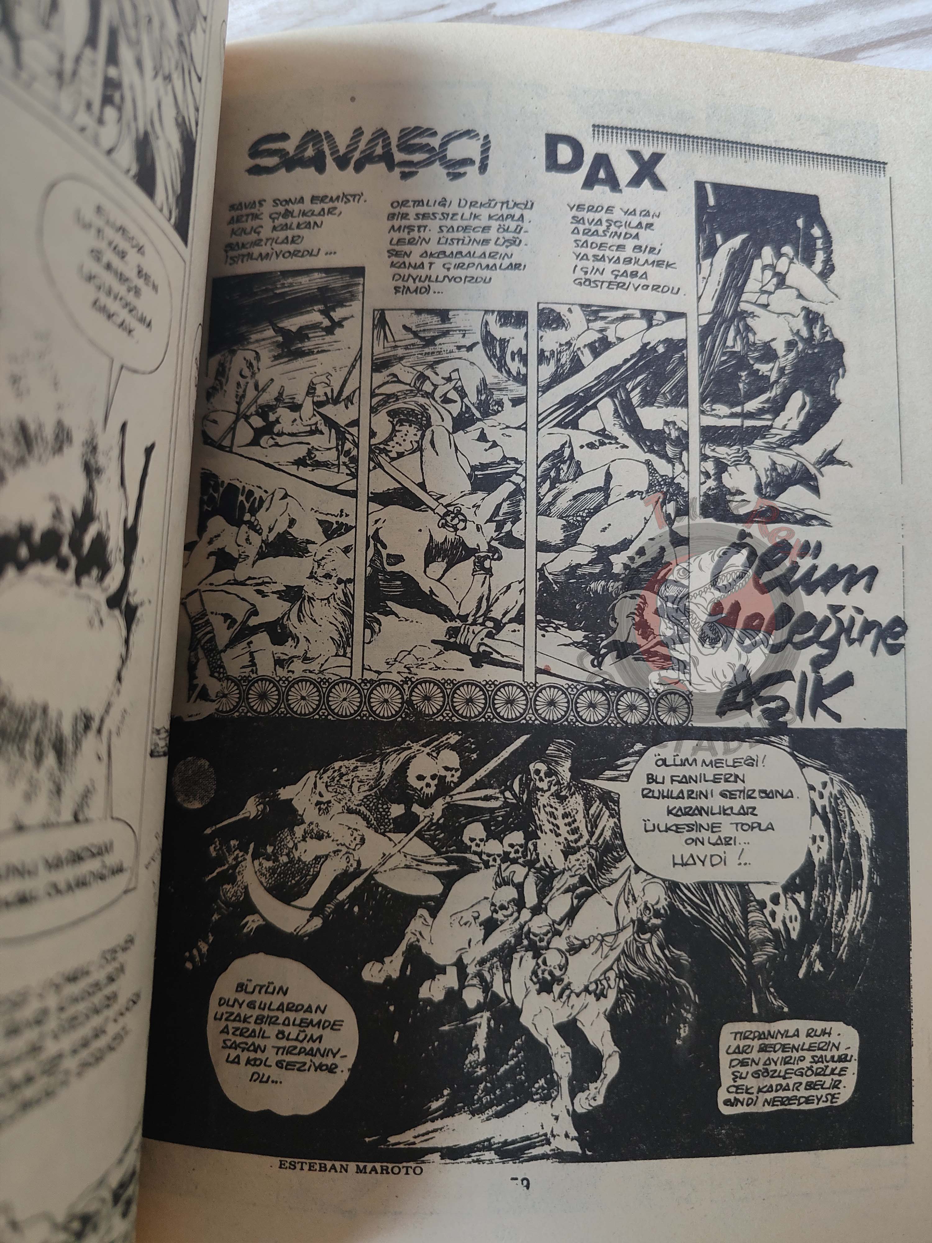 Süper Korku #15 1984 Turkish Comic Turkey Warren Eerie Dax the Warrior Special Issue