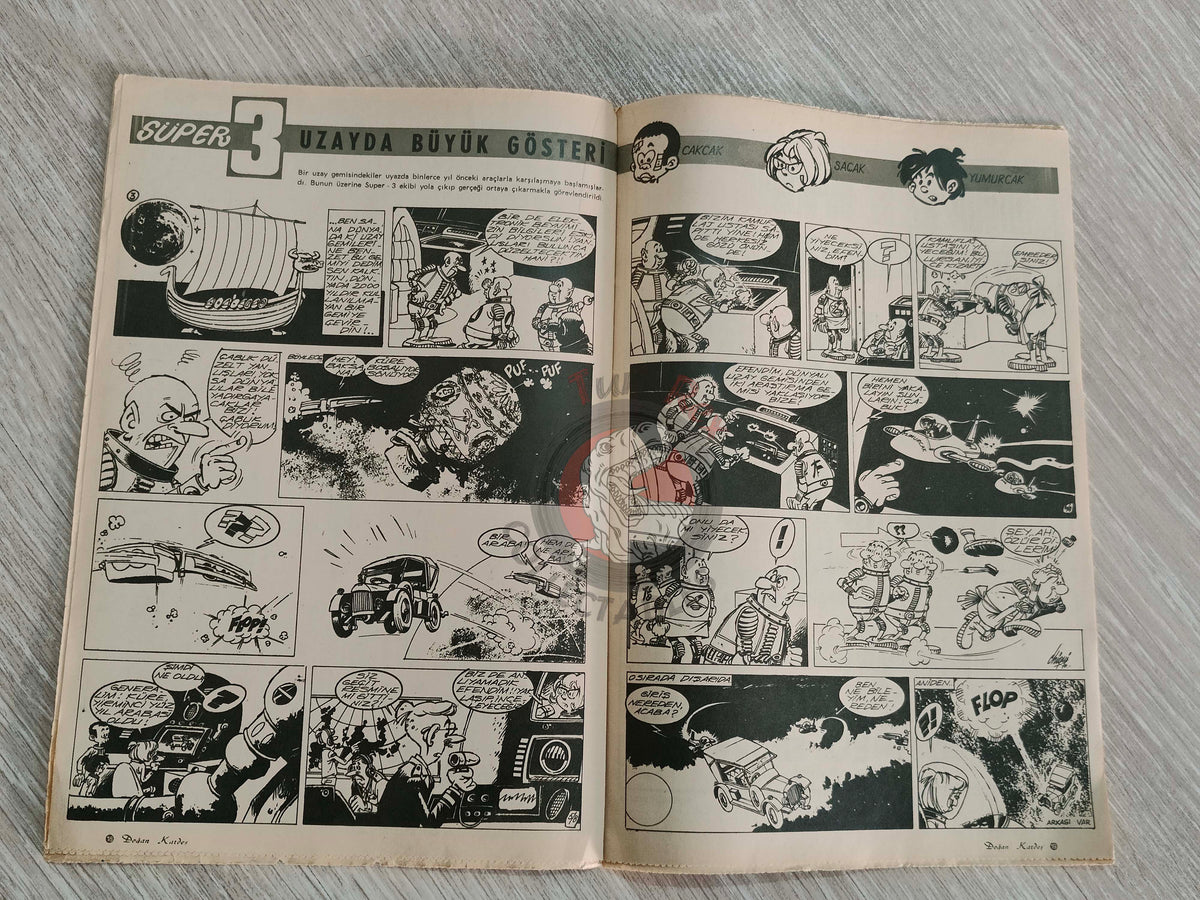 Doğan Kardeş 1971 Magazine #31 Turkish Comic Turkey Johnny Galaxy, Alice In Wonderland