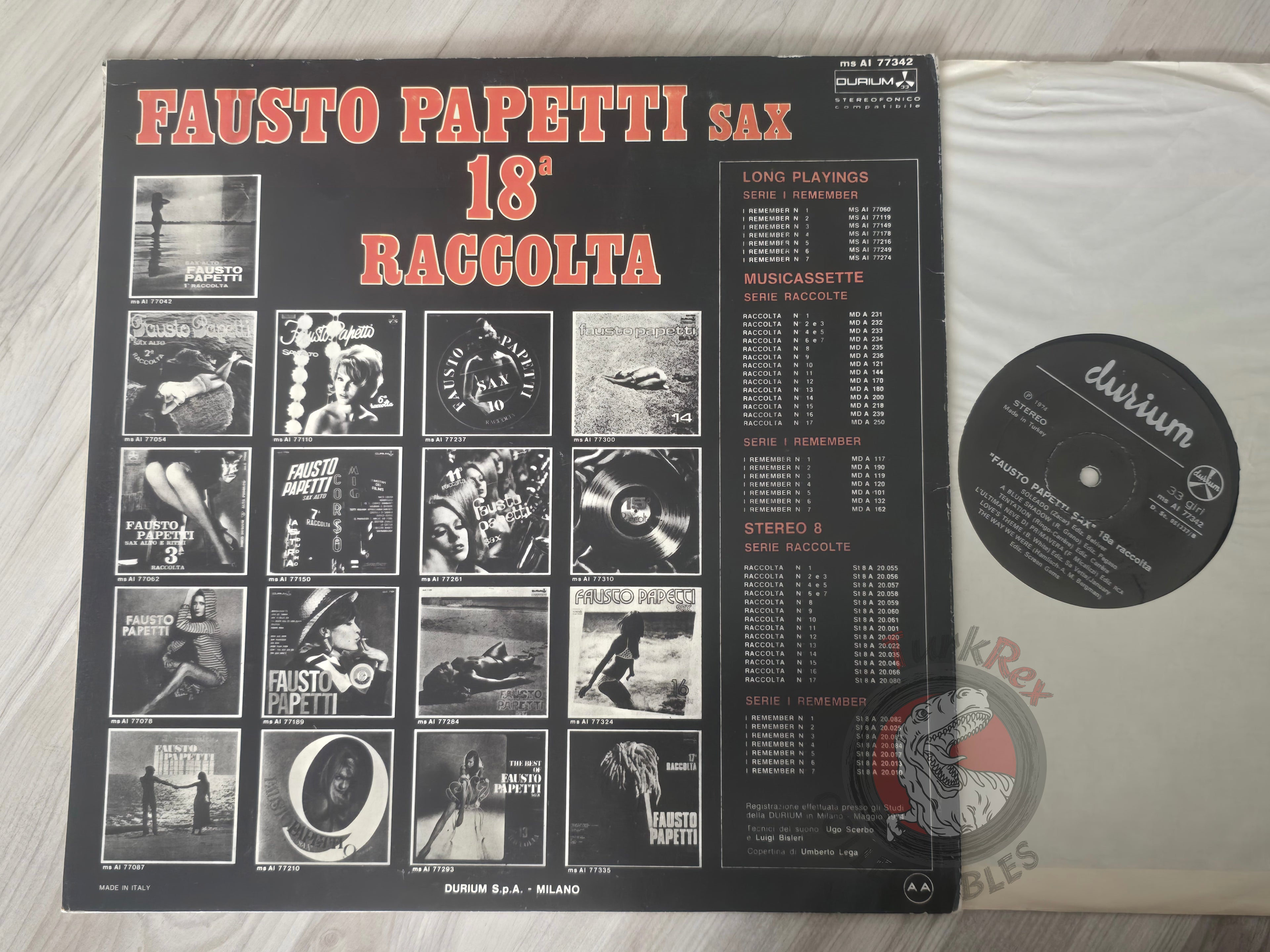 Fausto Papetti – 18a Raccolta Turkish Pressing Vinyl Turkey Edition
