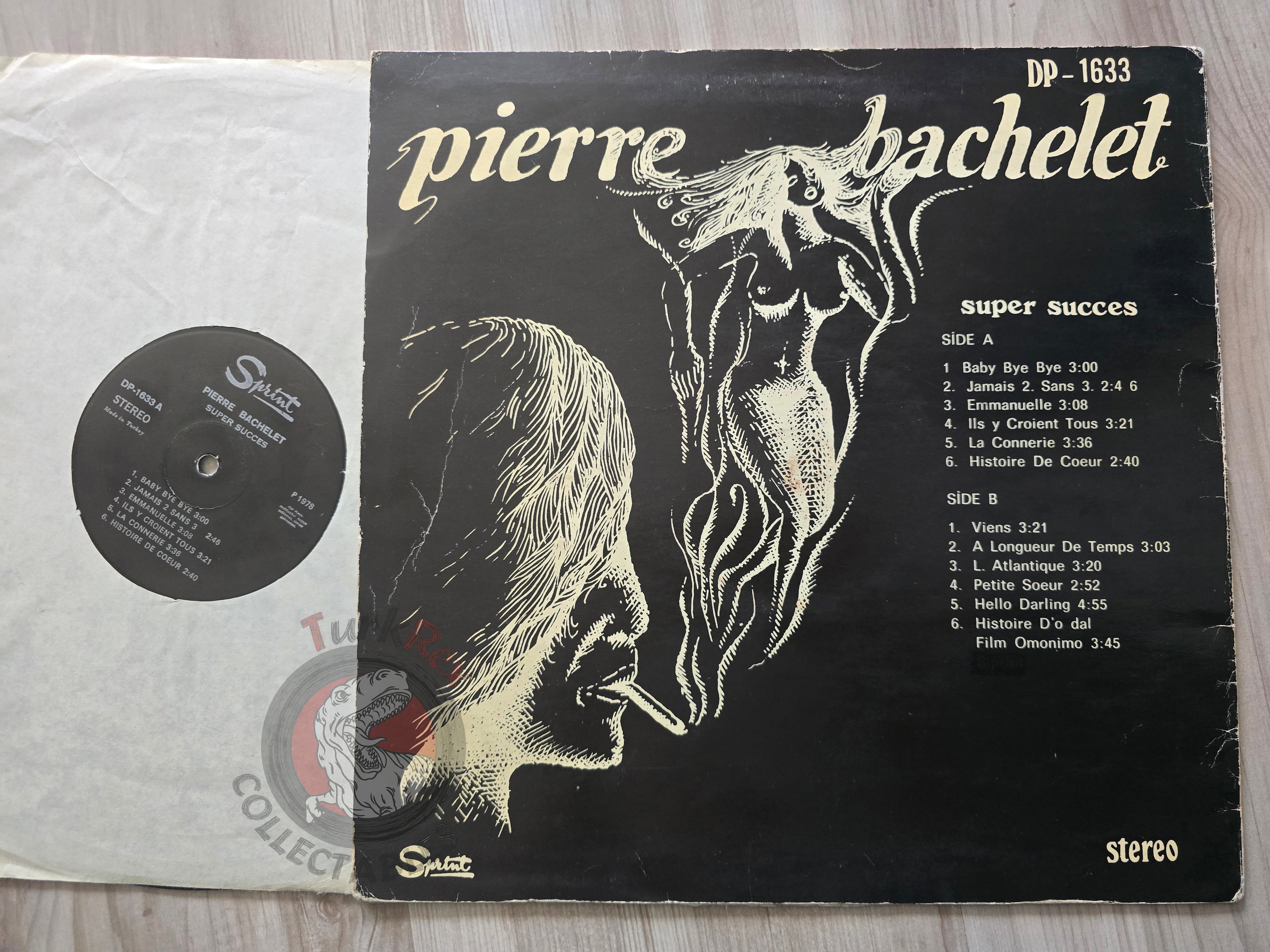 Pierre Bachelet –  Super Succes Turkish Pressing Vinyl Turkey Edition 1