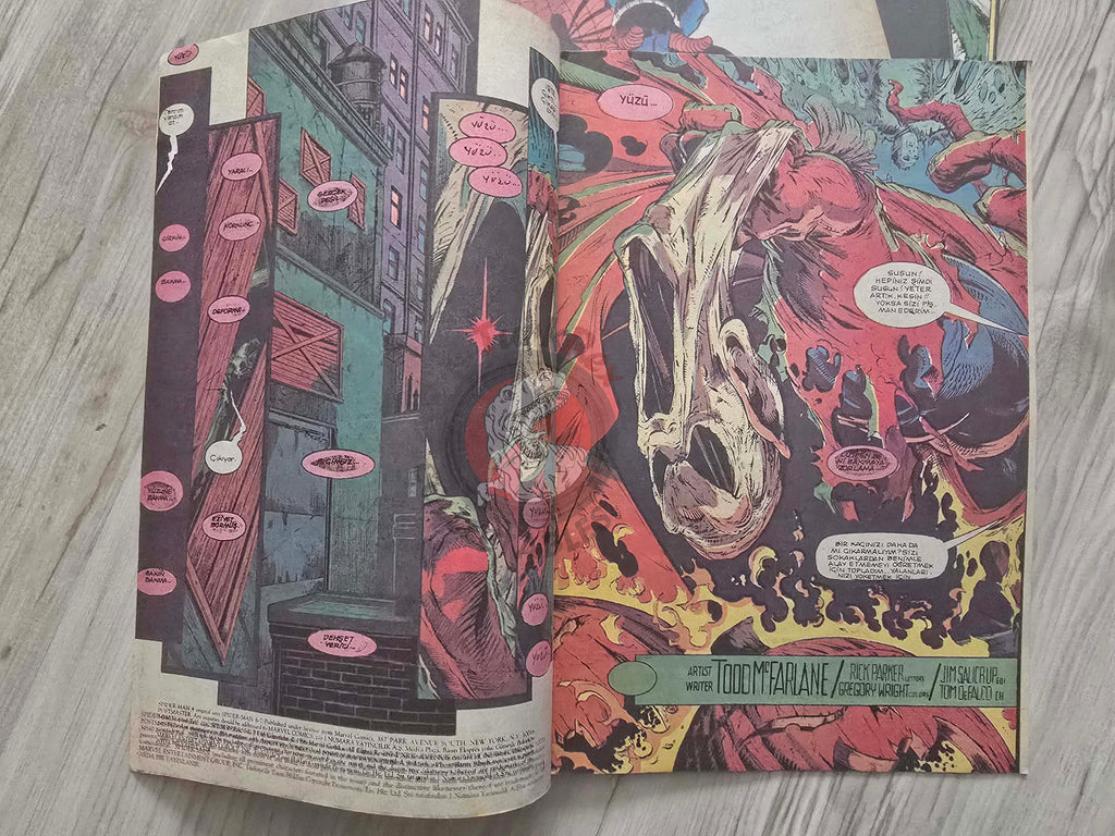 Spider-Man Complete Set 12 issues 1990s Turkish Comic Turkey  Todd McFarlane #1 to #7