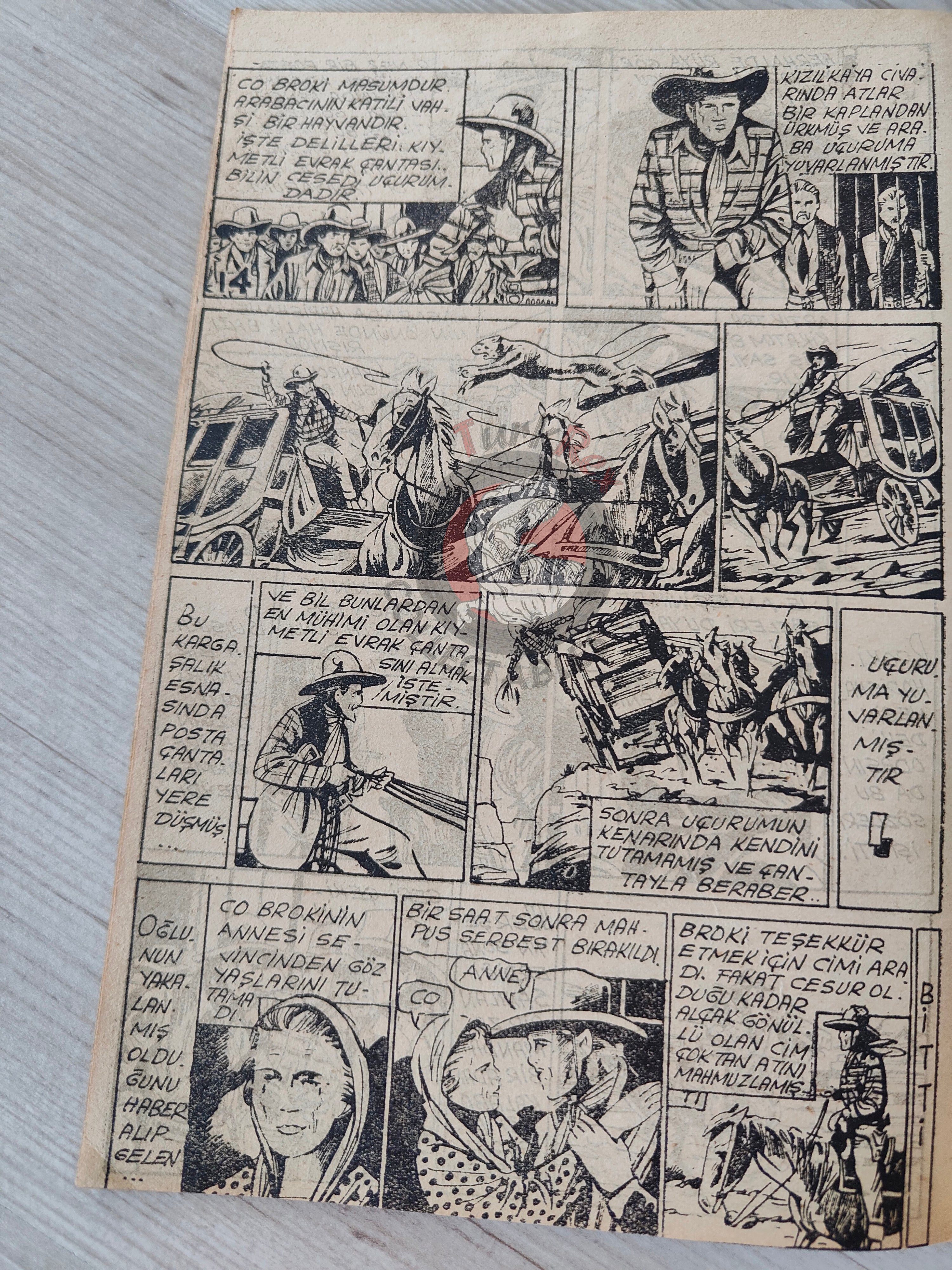 1001 Roman 1942 The Heroic Cavalryman Turkish Comic Mag Turkey
