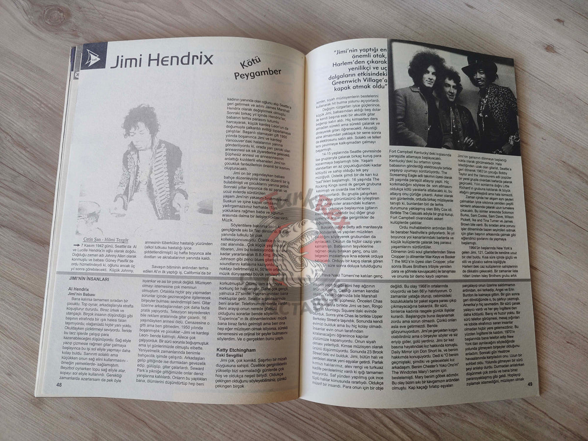 Lull 2002 Richard Ashcroft Turkish Mag Turkey The Verve Jimi Hendrix Clash Foo Fighters