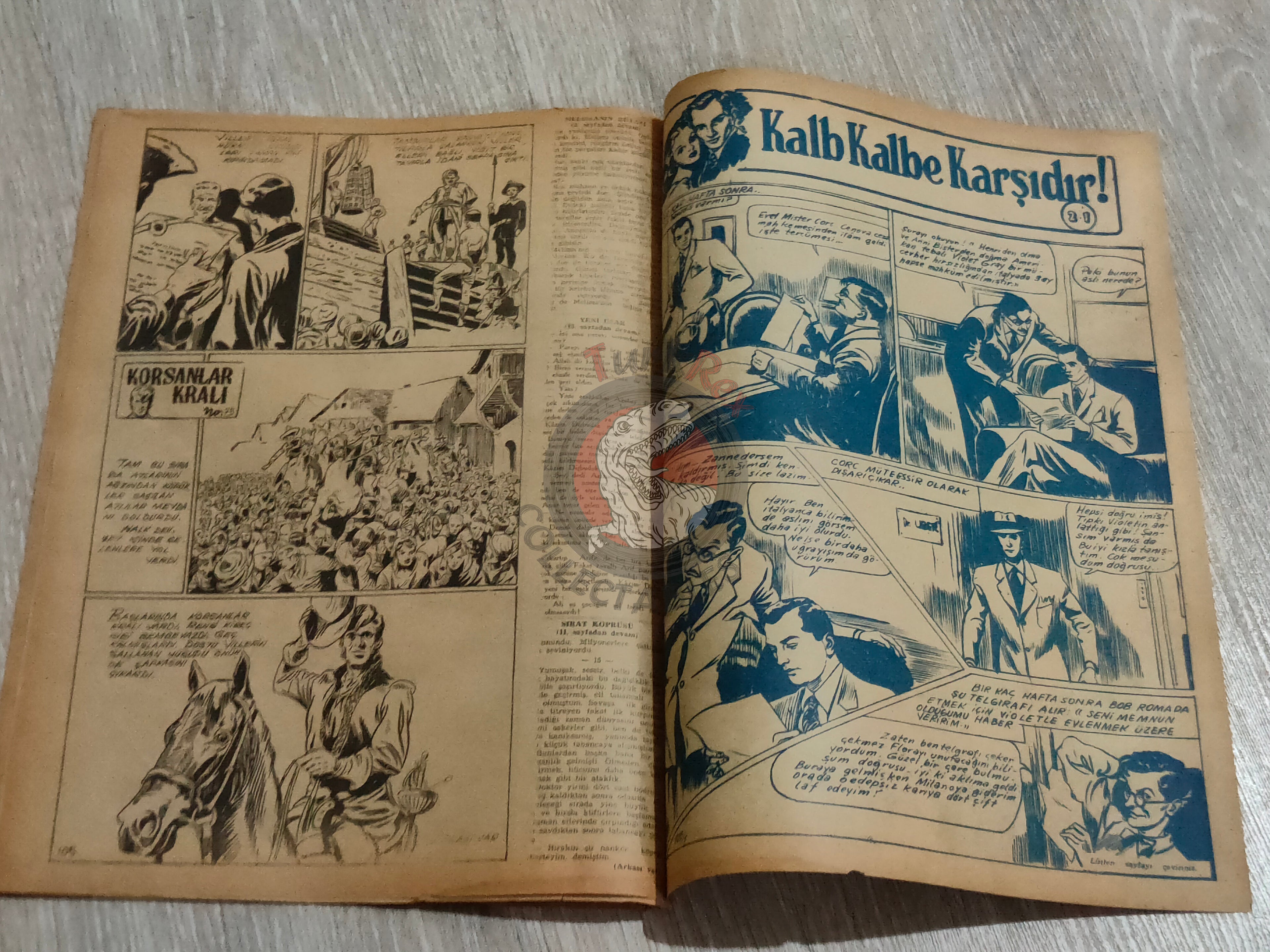 Binbir Roman #105 1950 Victor Hugo 93 - Mandrake Turkish Comic Mag Turkey