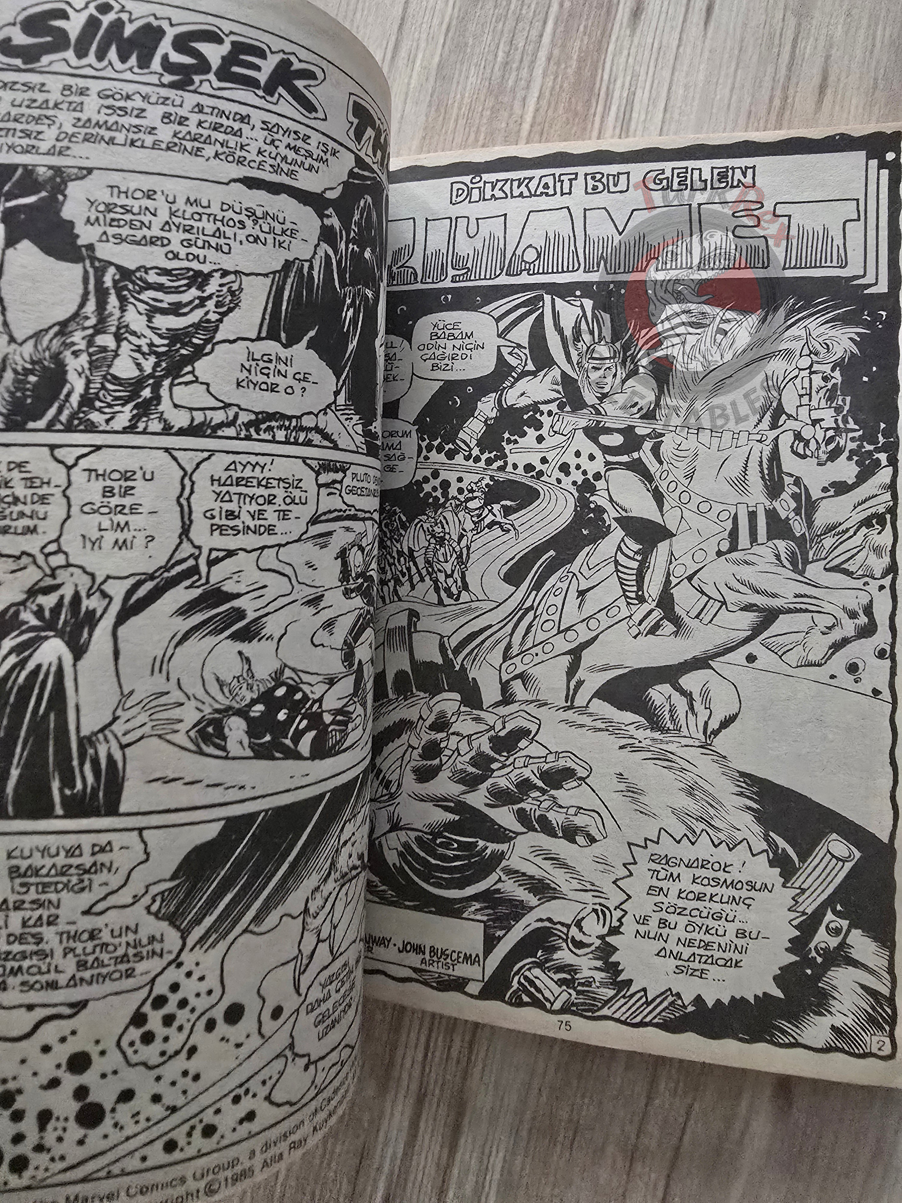 Thor Vol #3 1987 Turkish Comic Turkey The Mighty Thor #197–204 cover #195