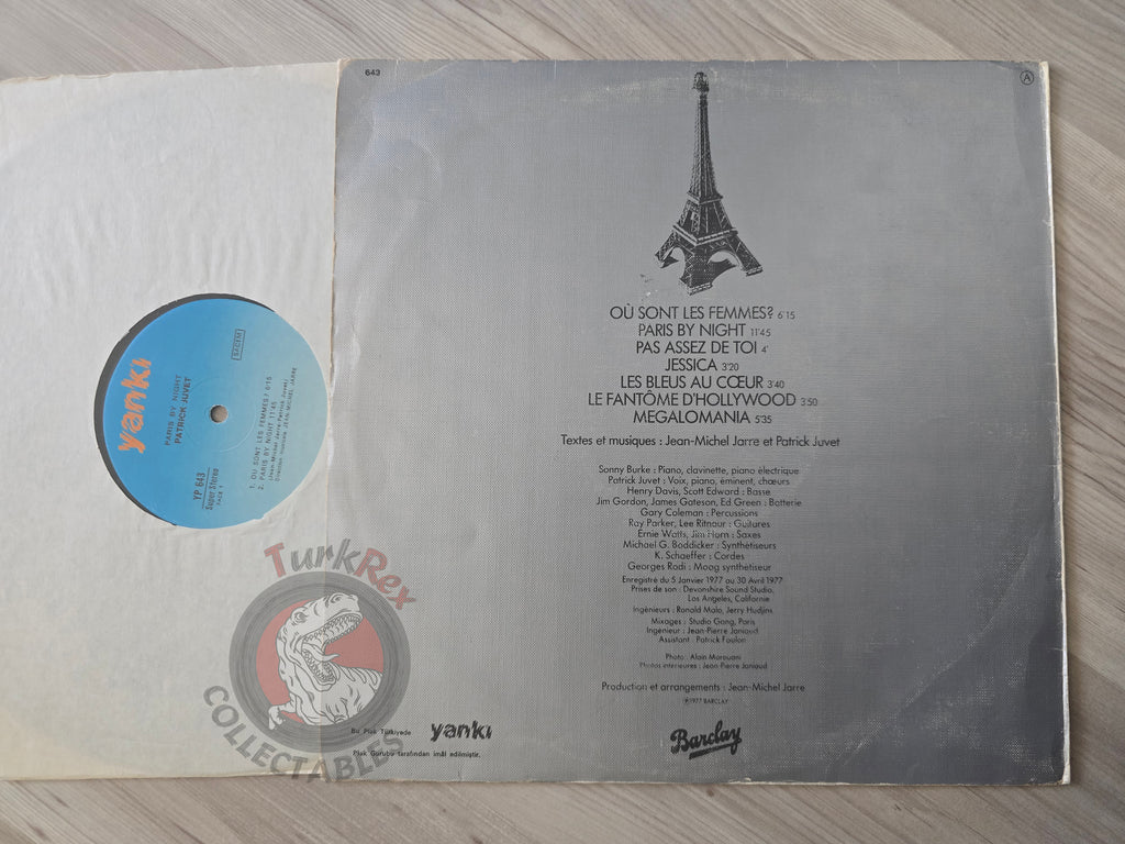 Patrick Juvet – Paris By Night Turkish Pressing Vinyl Turkey Edition