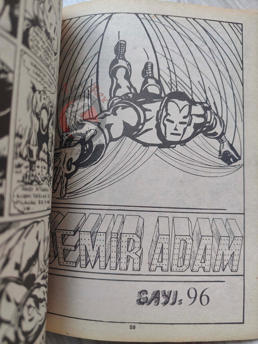 Iron Man #7 Demir Adam 1989 Turkish Comic Turkey #93 #94 #95 #96