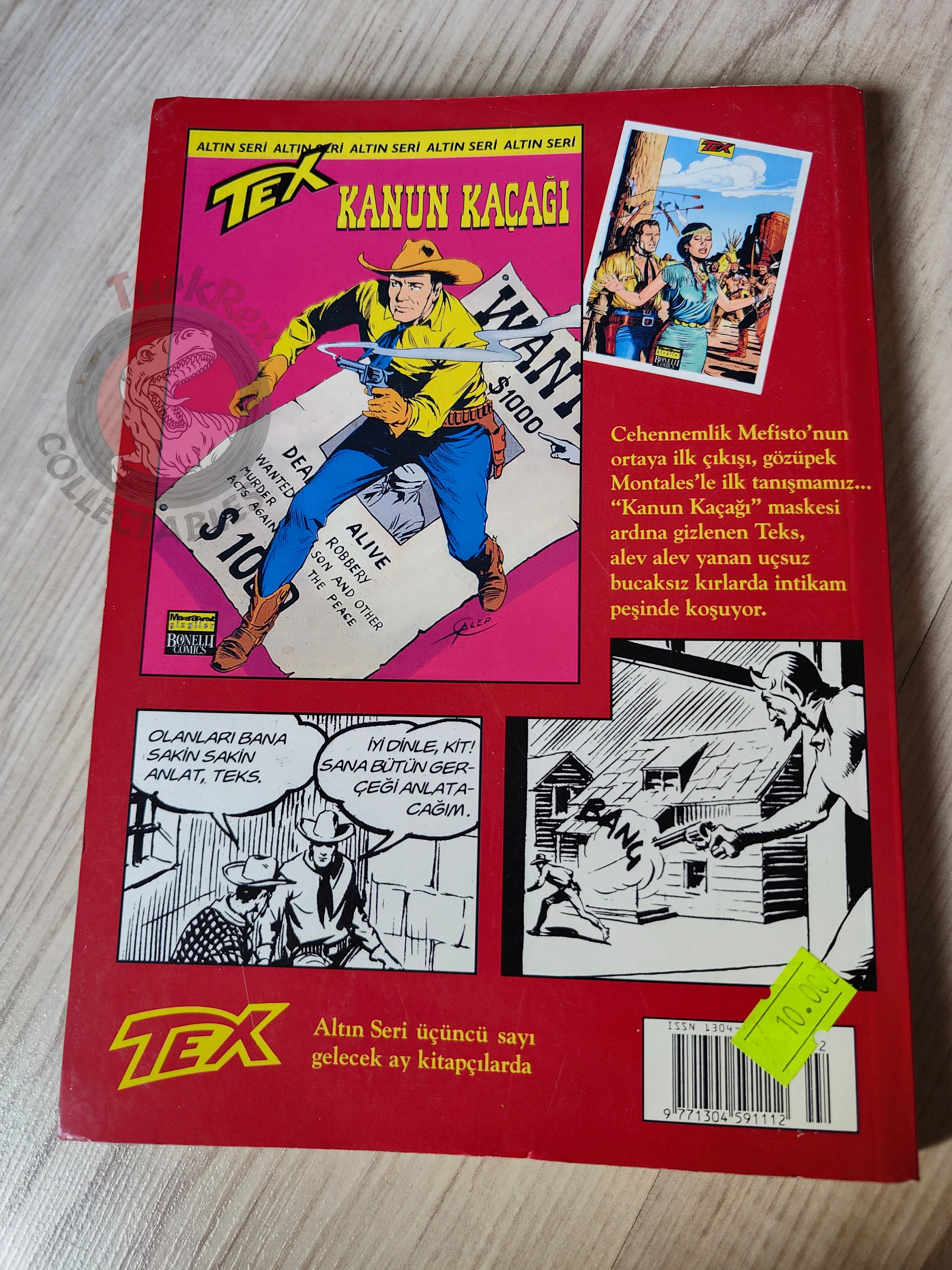 Tex #2 Uno Contro Venti 2004 Turkish Comic Turkey Bonelli Willer