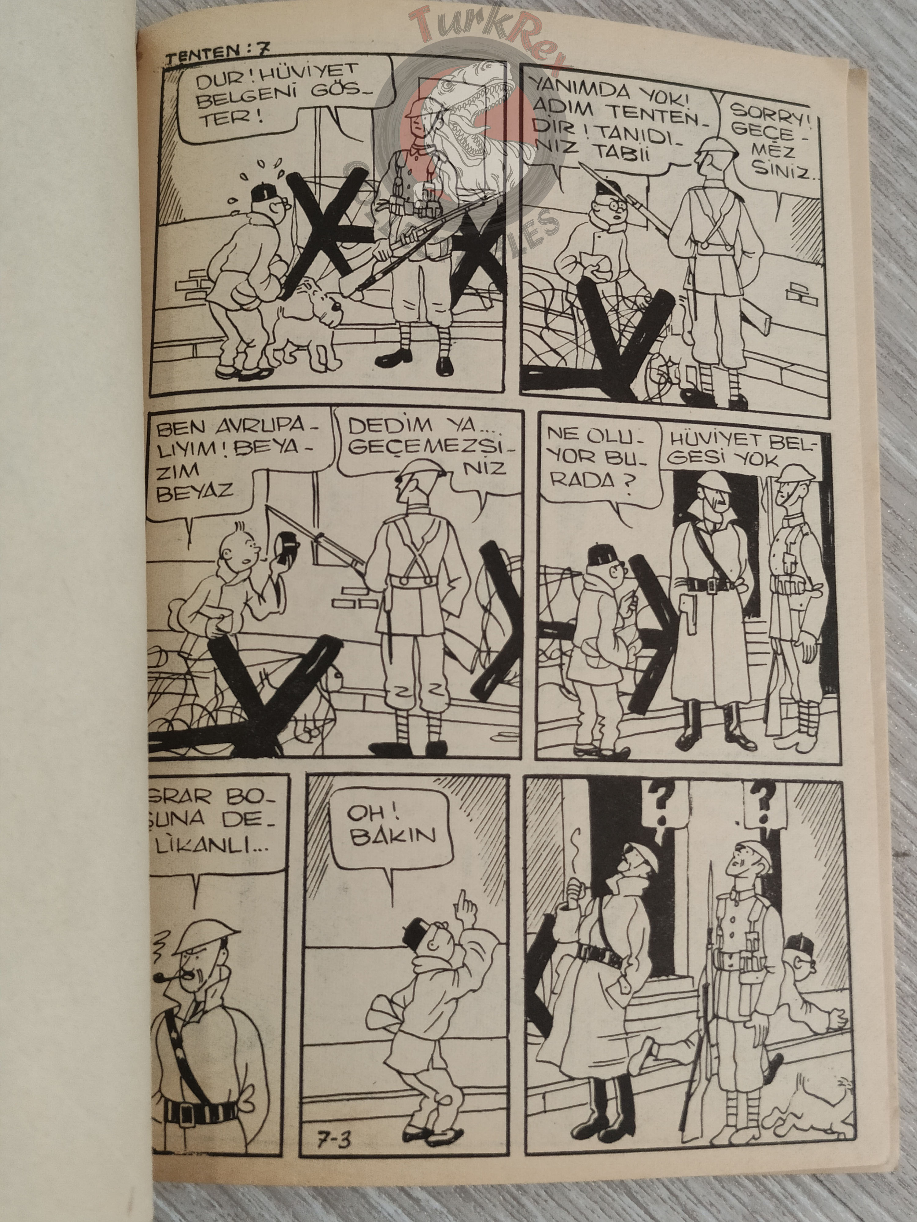 Tintin – The Blue Lotus 1972 Turkish Edition Comic Turkey