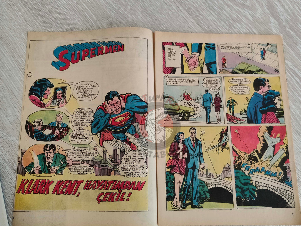 Tercüman Çocuk #41 1982 Turkish Comic Turkey Superman Star Wars #28 The Flintstones Tounga Larry Yuma