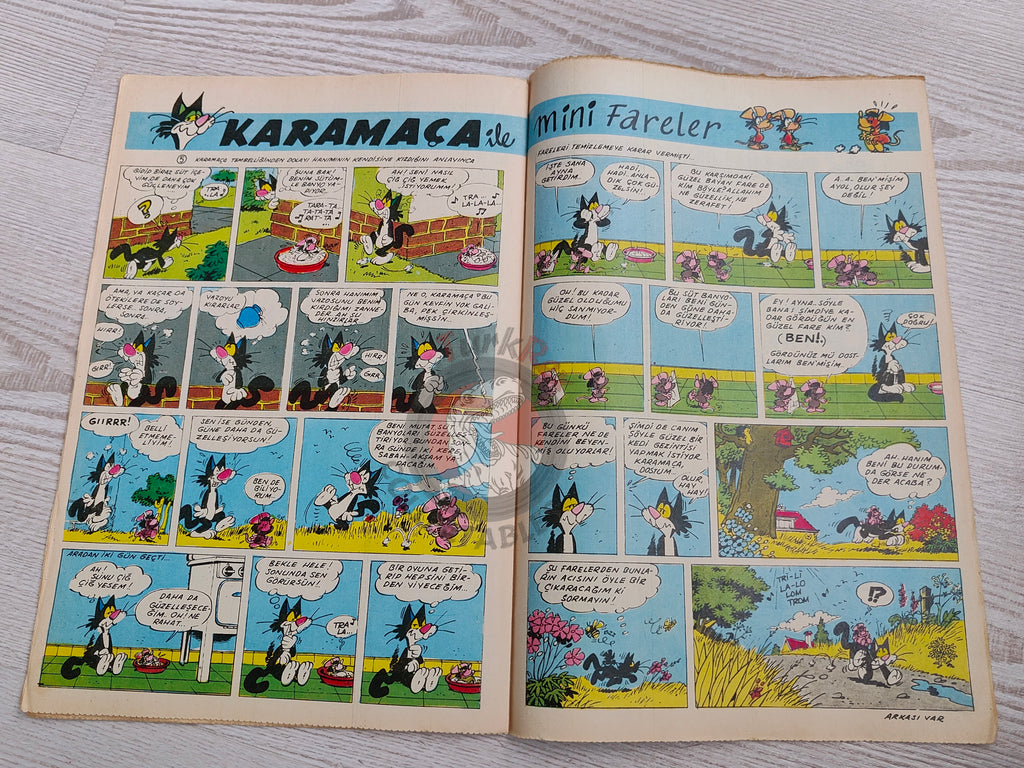 Doğan Kardeş 1969 Magazine #15 Turkish Comic Turkey Zero X, Captain Scarlet, Tarzan