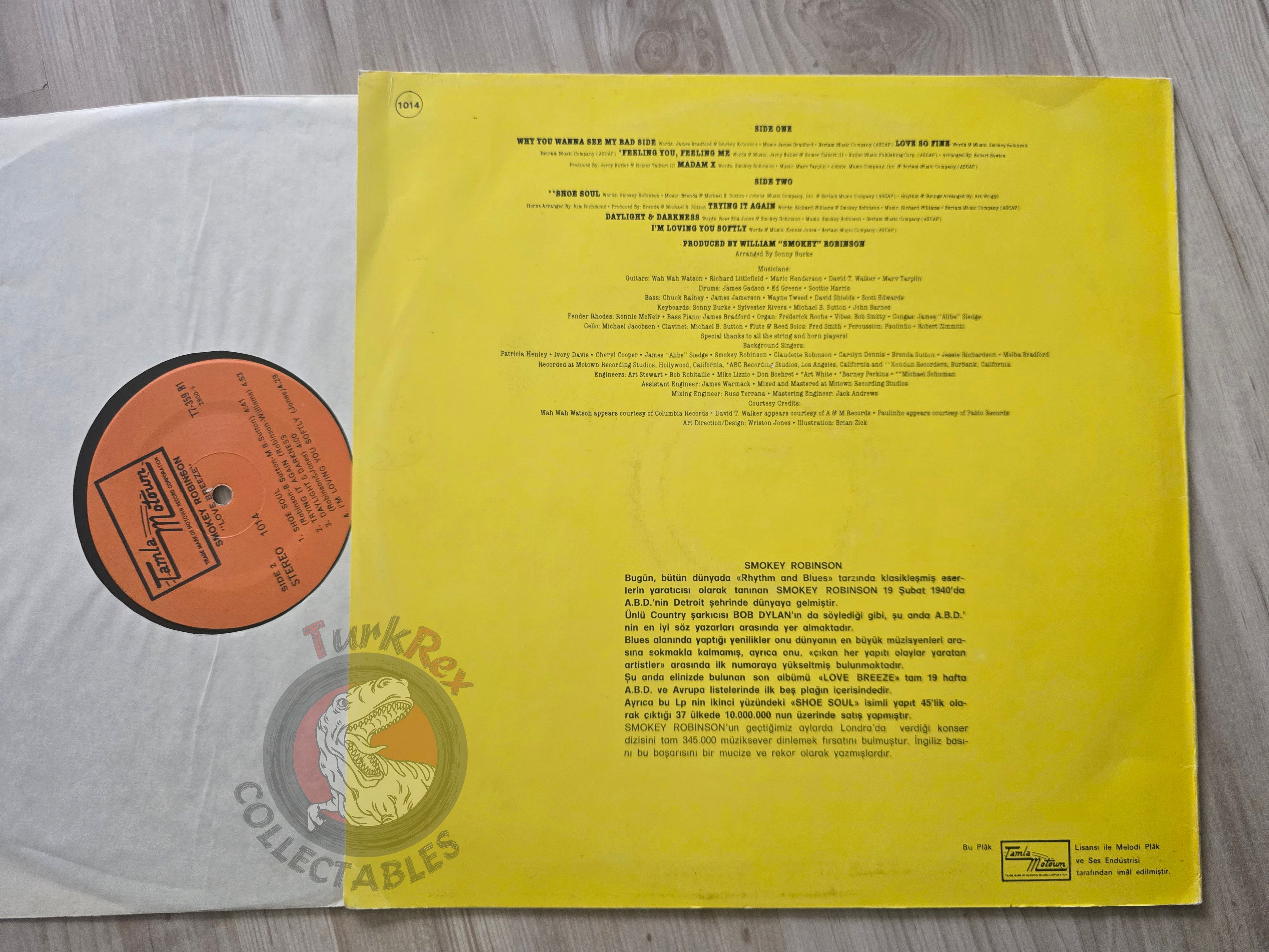 Smokey Robinson – Love Breeze Turkish Pressing Vinyl Turkey Edition