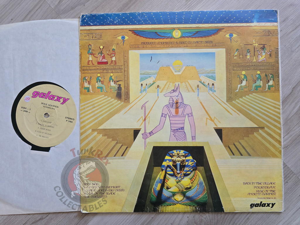Iron Maiden - Powerslave Turkish Pressing Vinyl Turkey Edition Missprint